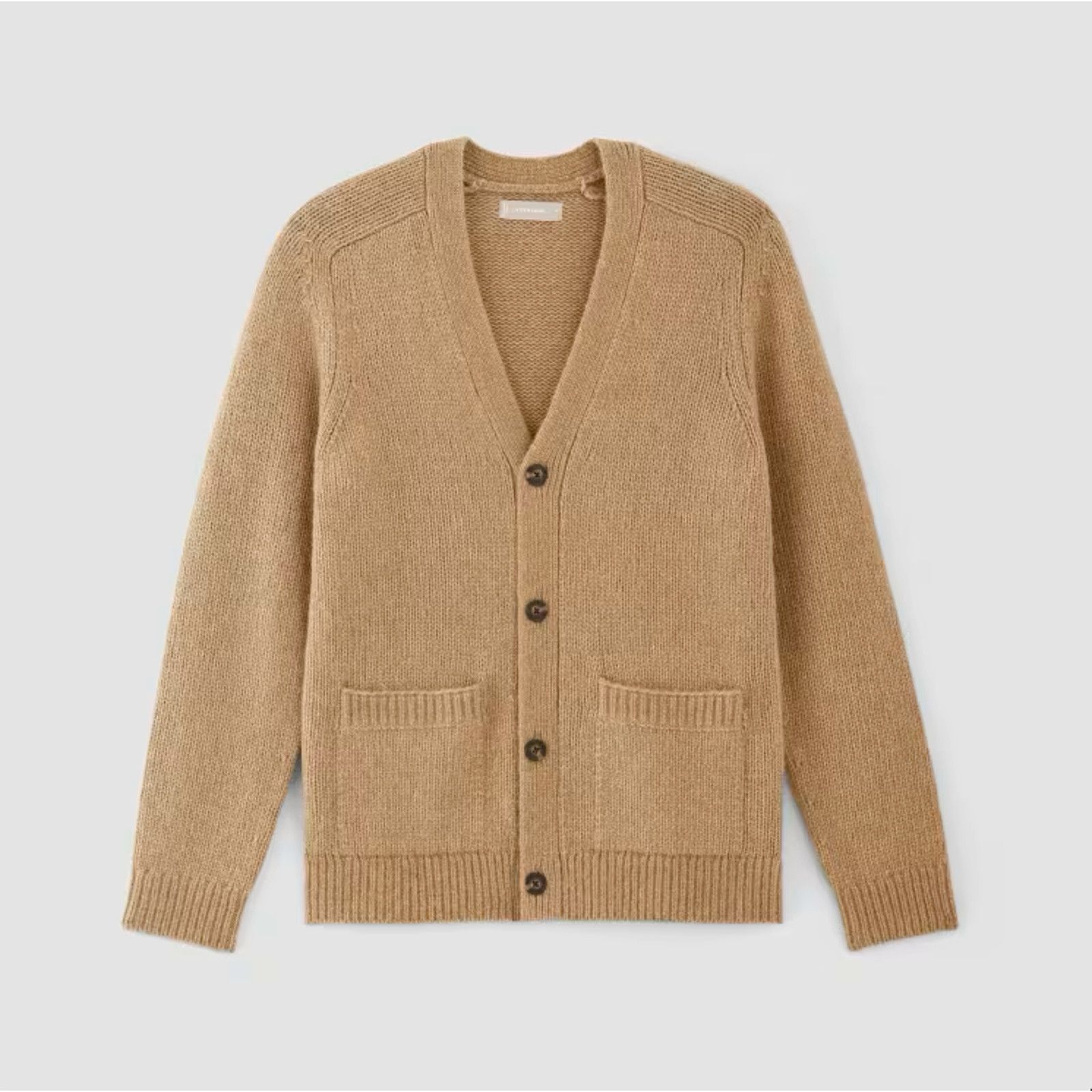 image of Everlane Wool Alpaca Brown Oversized Cardigan | Size Xl, Women's