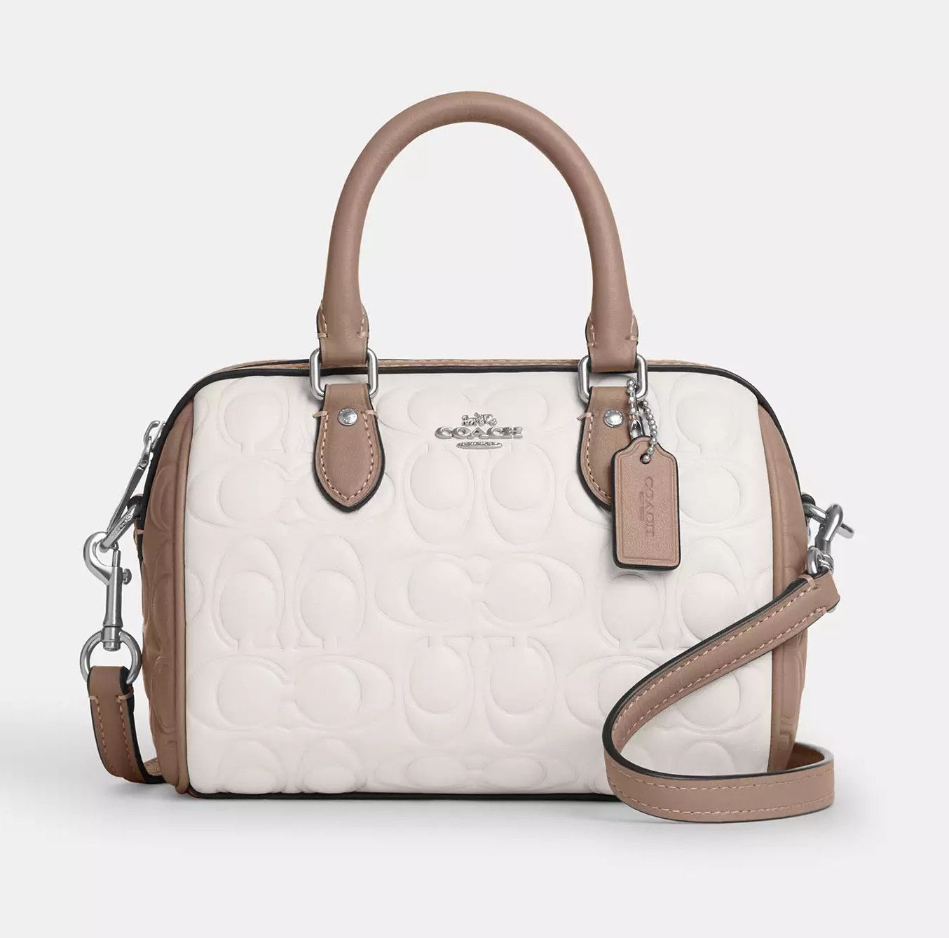 Coach Mini Rowan Crossbody Bag In Blocked Signature Leather CY744 Size ONE SIZE - 7 Thumbnail
