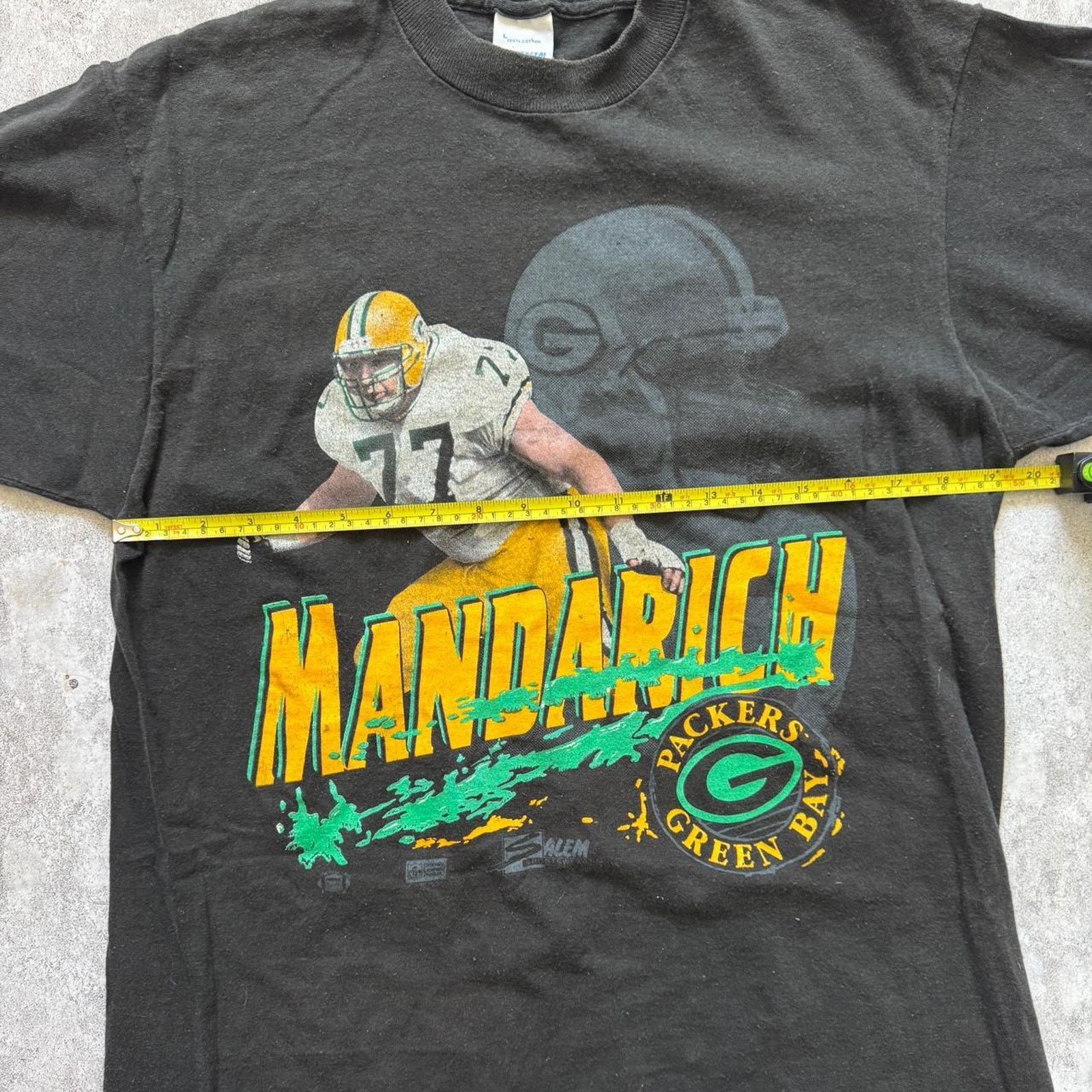 Salem Sportswear Vintage 80s Packers Tony Mandarich T Shirt Size Large Size US L / EU 52-54 / 3 - 5 Thumbnail