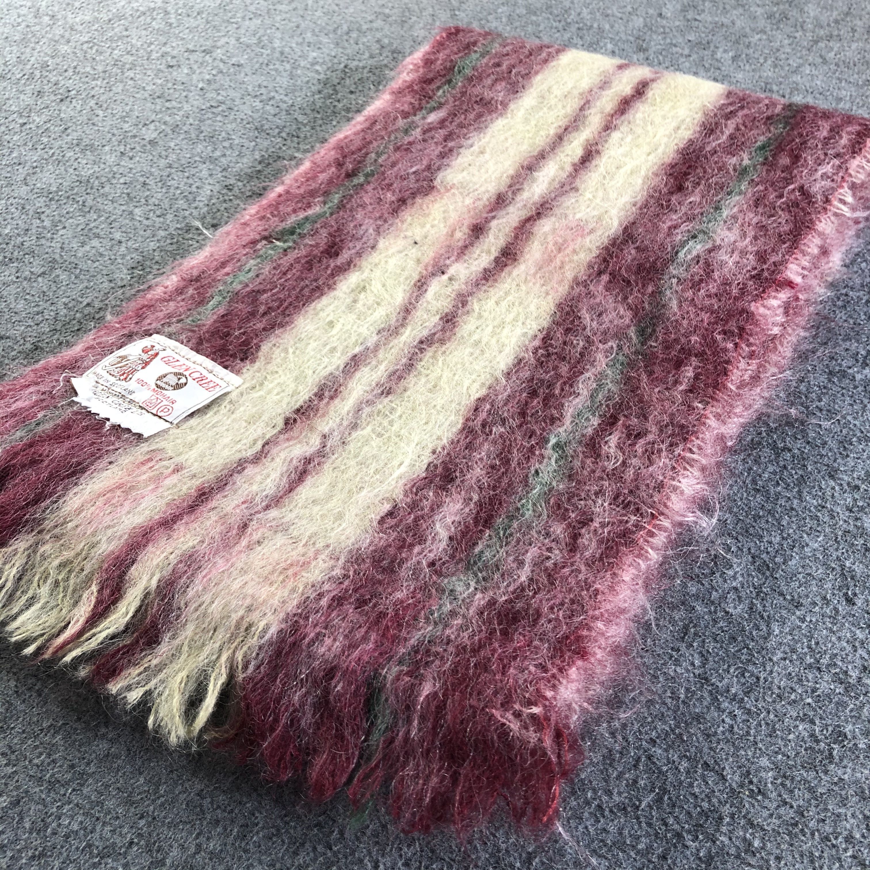 Vintage Glen Cree Mohair Scarf / Muffler / Neckwear P062 Size ONE SIZE - 3 Thumbnail