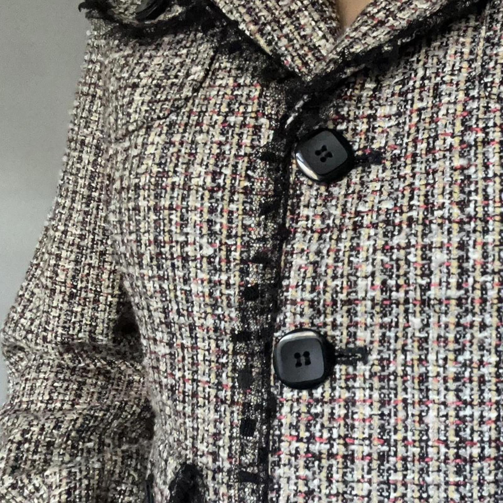 Other Grey and black tweed twopiece skirt suit #tweed made in USA Size M / US 6-8 / IT 42-44 - 8 Thumbnail