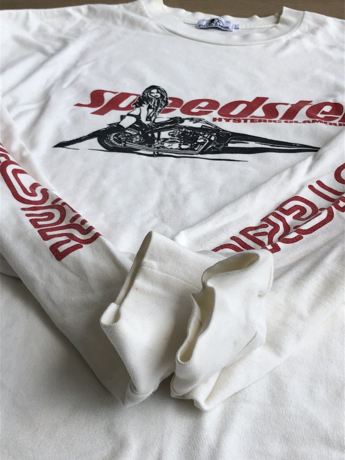 Super Hot🔥2010s Hysteric Glamour Speedster Biker Girl LS Tee