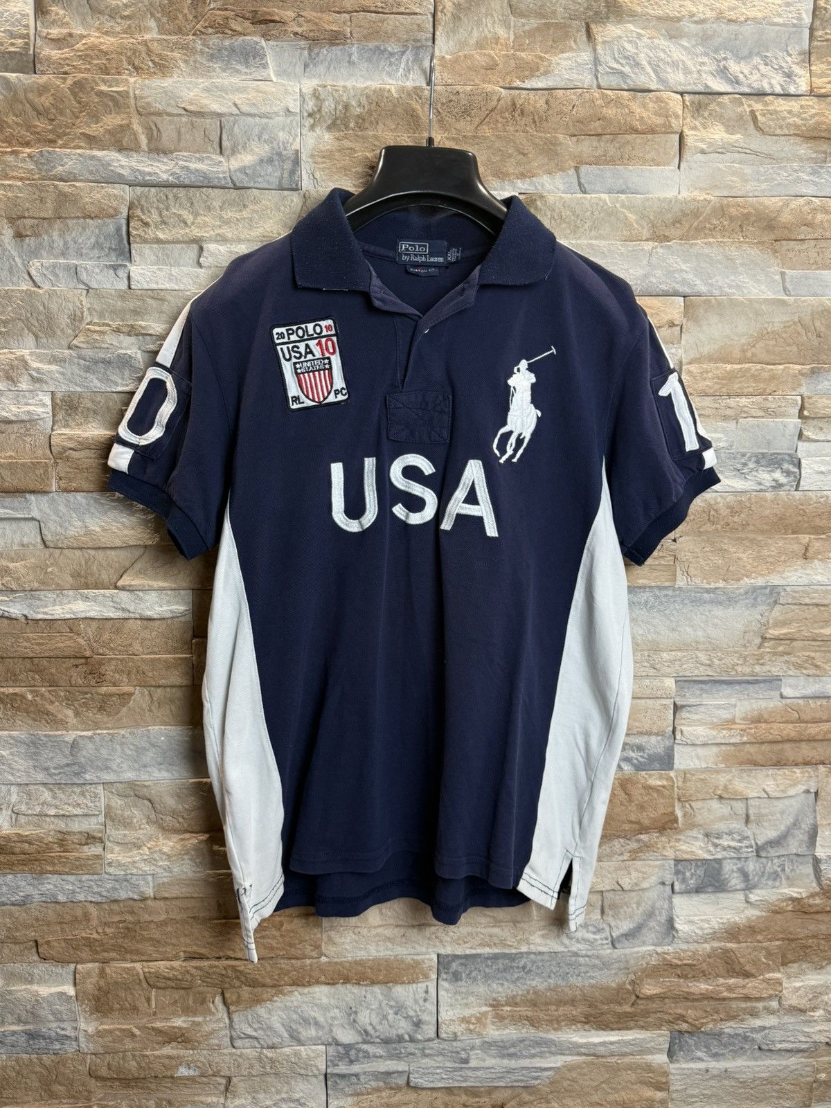 Polo Ralph Lauren 🇺🇸 Polo Ralph Laurent USA 🇺🇸 big logo polo T-shirt tee Size US L / EU 52-54 / 3 - 1 Thumbnail