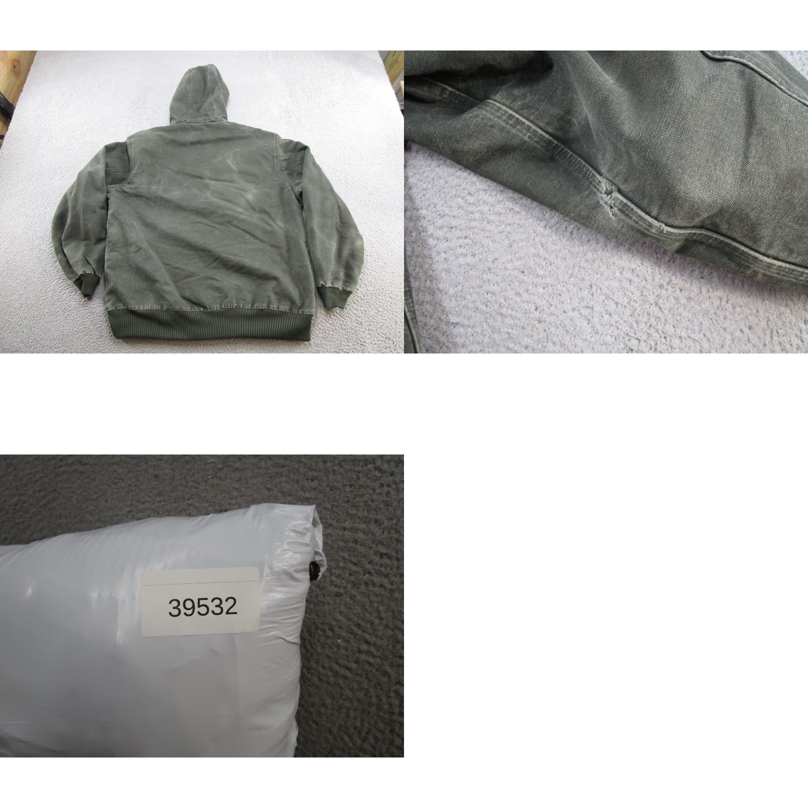 Carhartt VINTAGE Carhartt J130 MOS Active Jacket Mens XL Tall Fade Moss Green Hooded Lined Size US XL / EU 56 / 4 - 9 Thumbnail