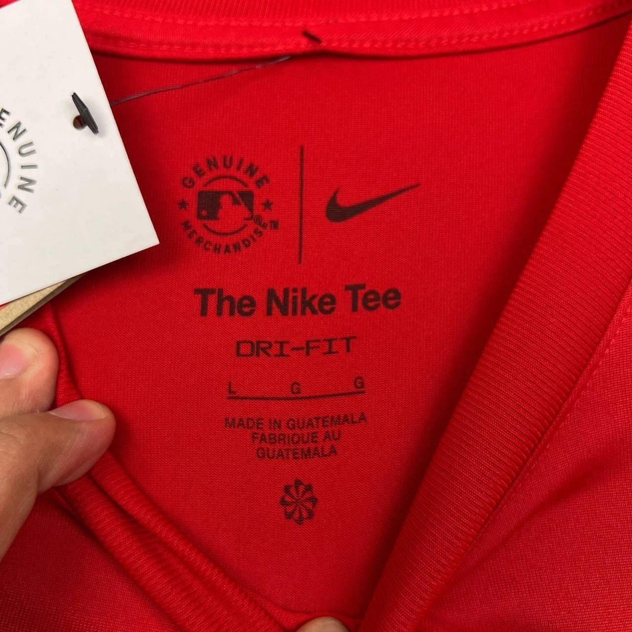 Nike Nike Dri-Fit Shirt Men Red Atlanta Braves MLB Crew Neck L Size US L / EU 52-54 / 3 - 3 Thumbnail