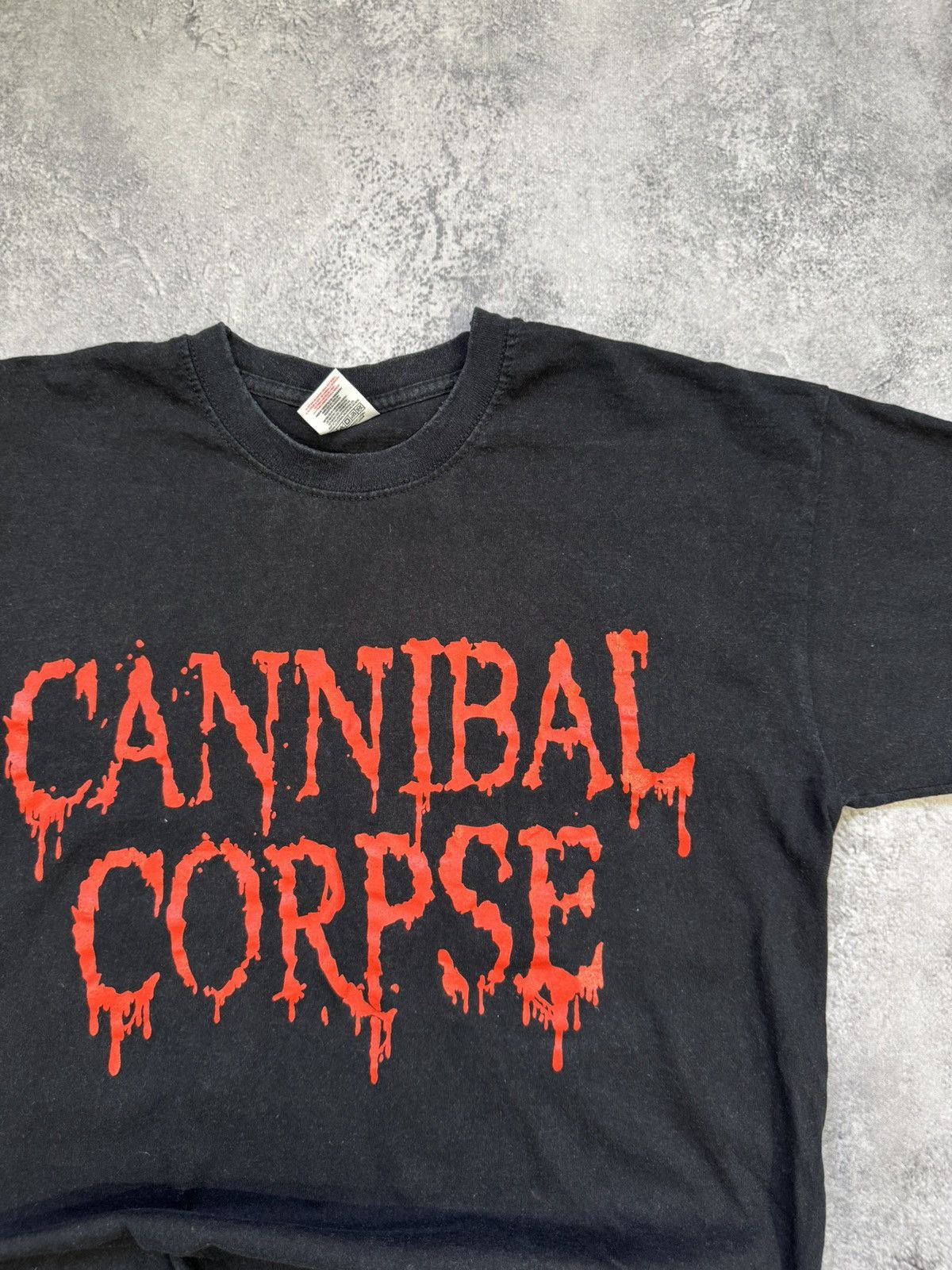 Band Tees × Fruit Of The Loom × Vintage T-Shirt Cannibal Corpse The Time To Kill Is Now Size US M / EU 48-50 / 2 - 3 Thumbnail