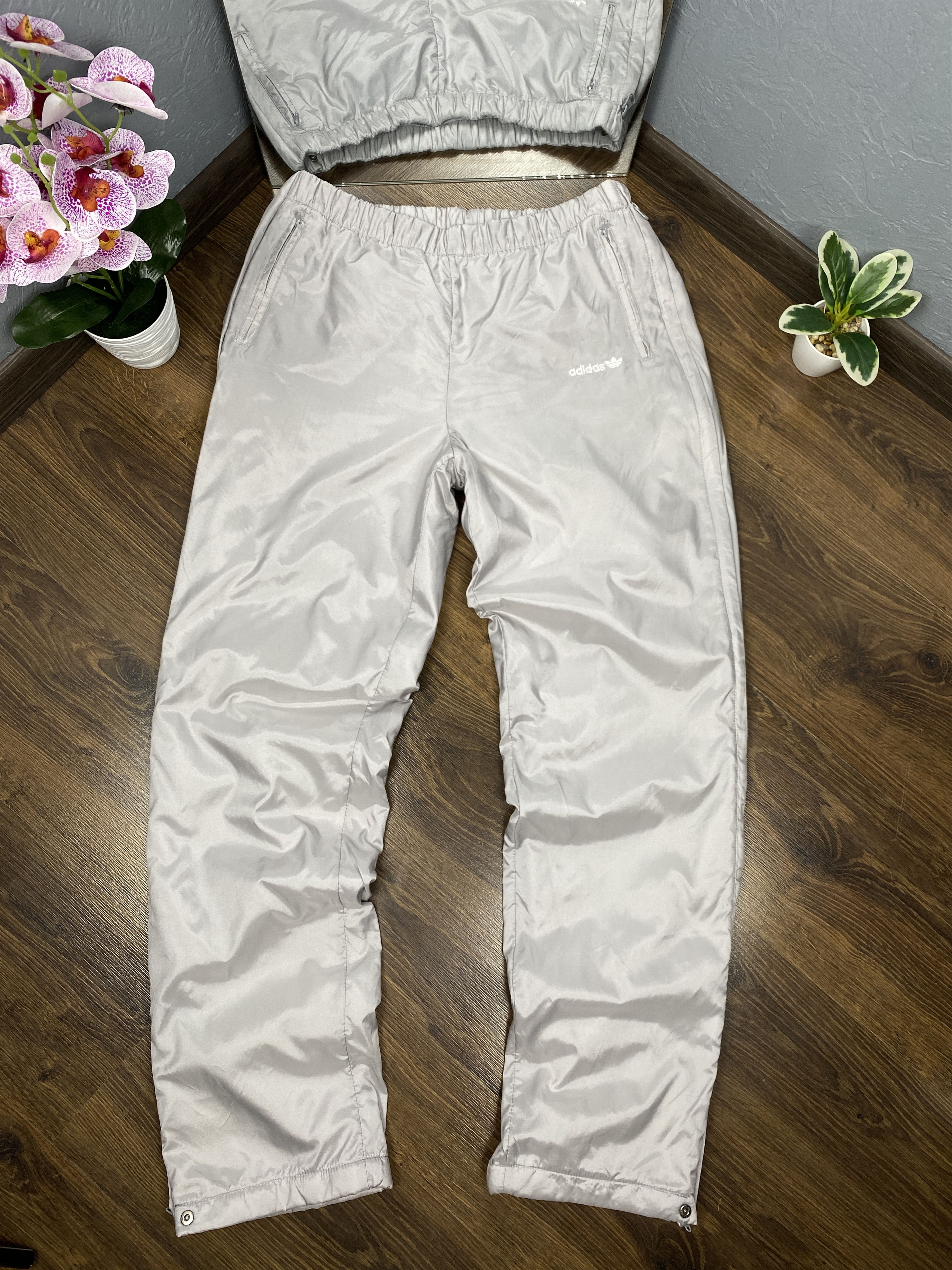 Adidas Adidas vintage parachute nylon track pants full side zip y2k Size US 32 / EU 48 - 1 Thumbnail