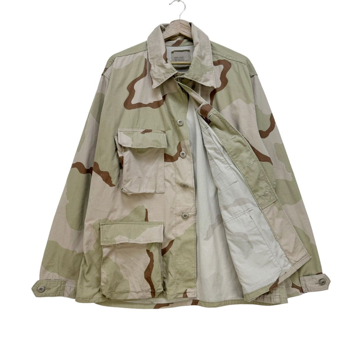 American Apparel ❄️AMERICAN DESERT CAMOUFLAGE COMBAT BUTTON SHIRTS Size US L / EU 52-54 / 3 - 1 Thumbnail
