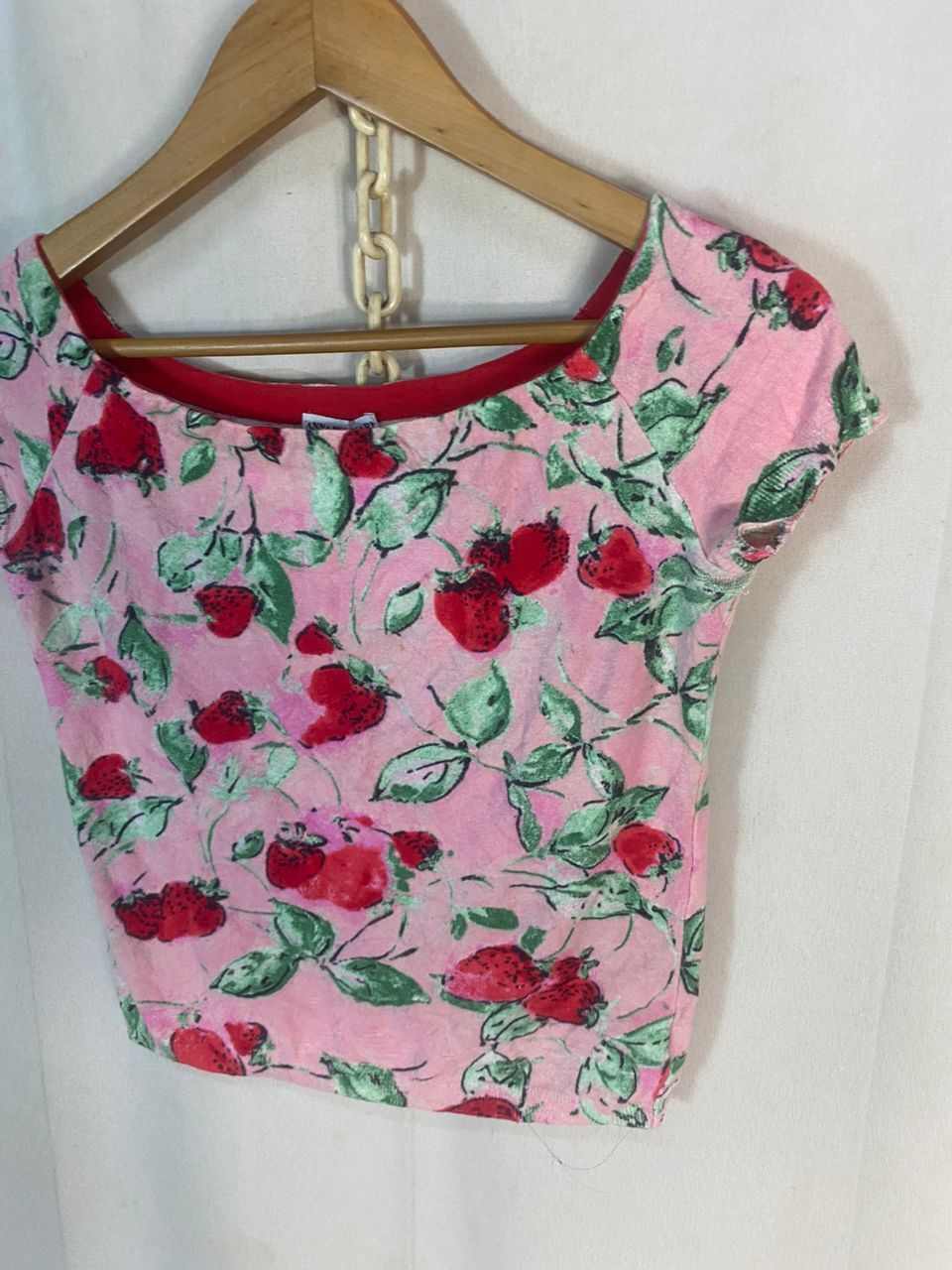Anna Molinari Vintage Anna molinari fullprint crop shirt Size S / US 4 / IT 40 - 3 Thumbnail