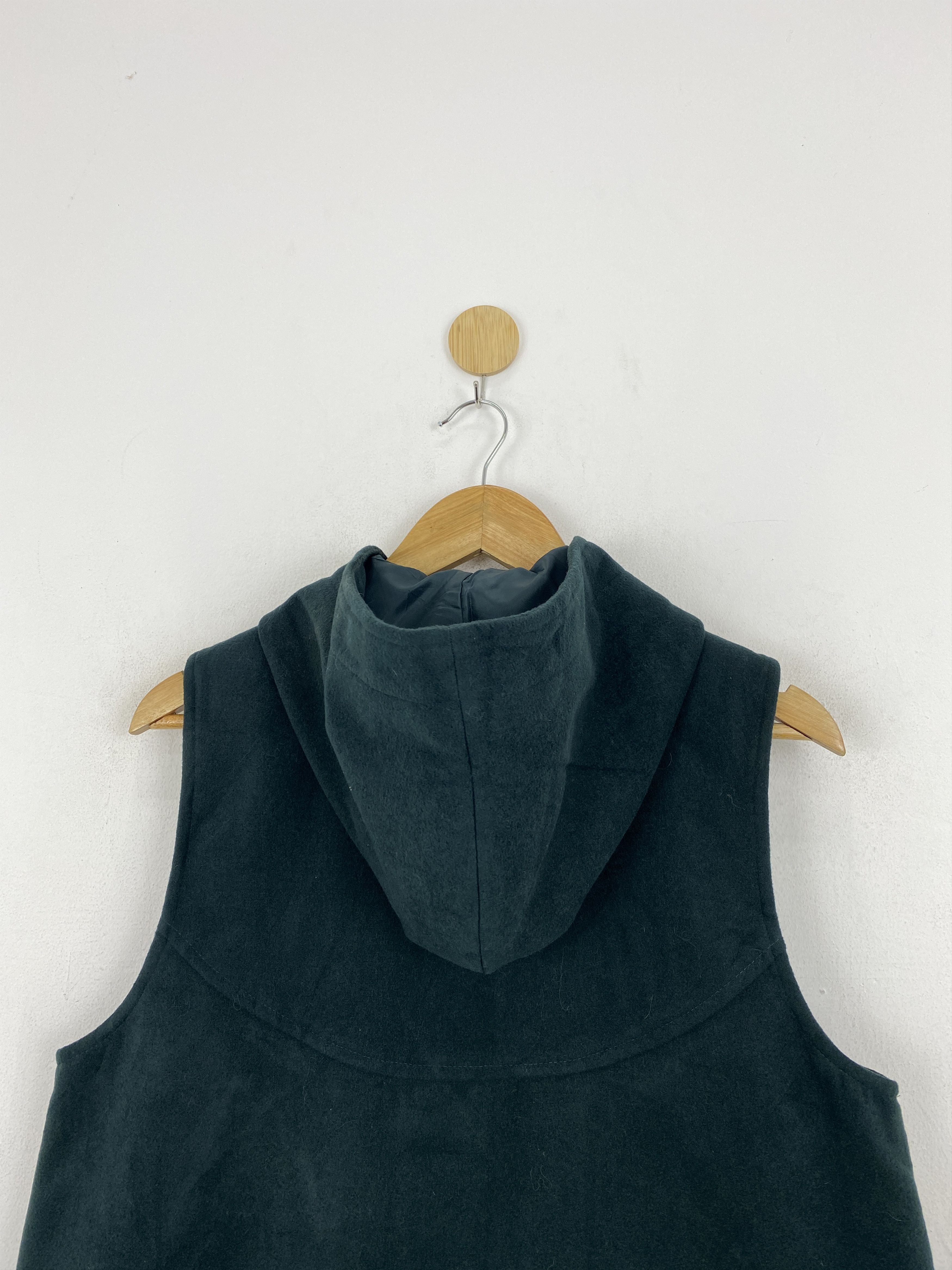 Japanese Brand Vintage Japanese Brand Hooded Green Vest Jacket JA0130 Size US XL / EU 56 / 4 - 4 Thumbnail