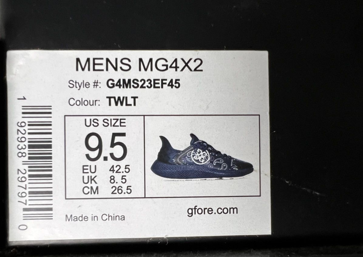 G/FORE GFORE MG4X2 BANDANA SPIKELESS GOLF SHOE Size US 9.5 / EU 42-43 - 7 Thumbnail