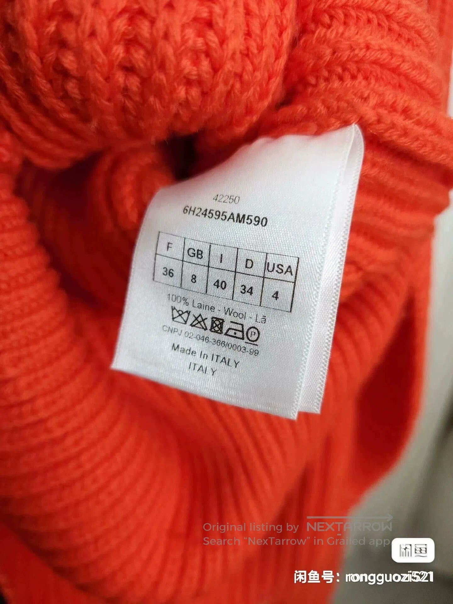 Dior dior orange turtleneck sweater with stretch. Size US M / EU 48-50 / 2 - 5 Thumbnail