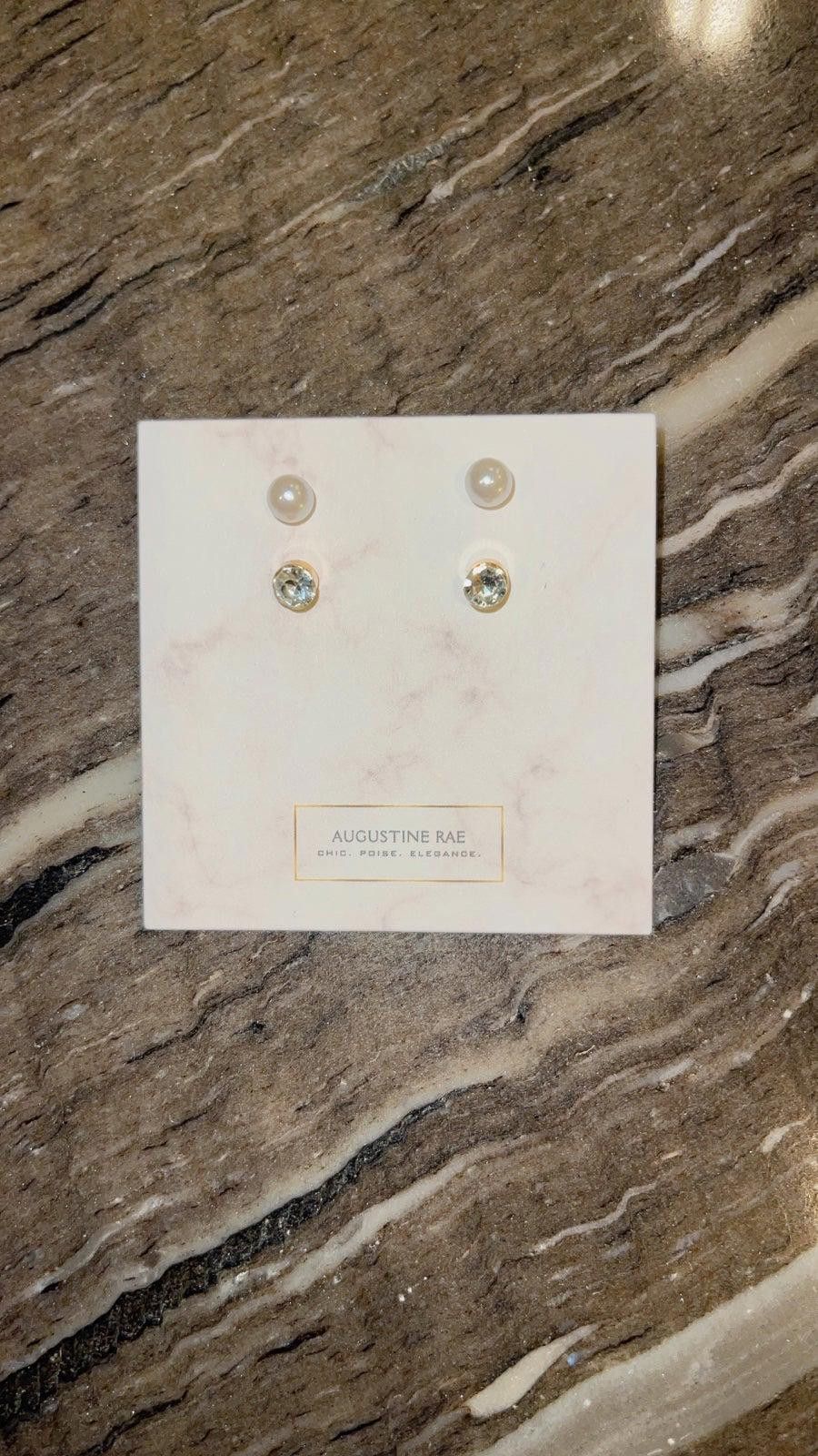 Other Trendy Pearl & Diamond Stud Earrings Size ONE SIZE - 1 Preview