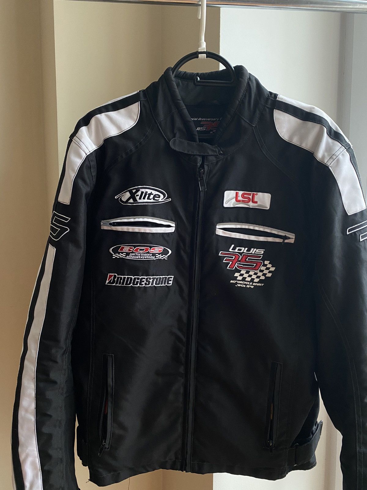 Vintage Vintage Louis 75 X-lite Bridgestone Racing Moto Jacket Size US L / EU 52-54 / 3 - 3 Thumbnail