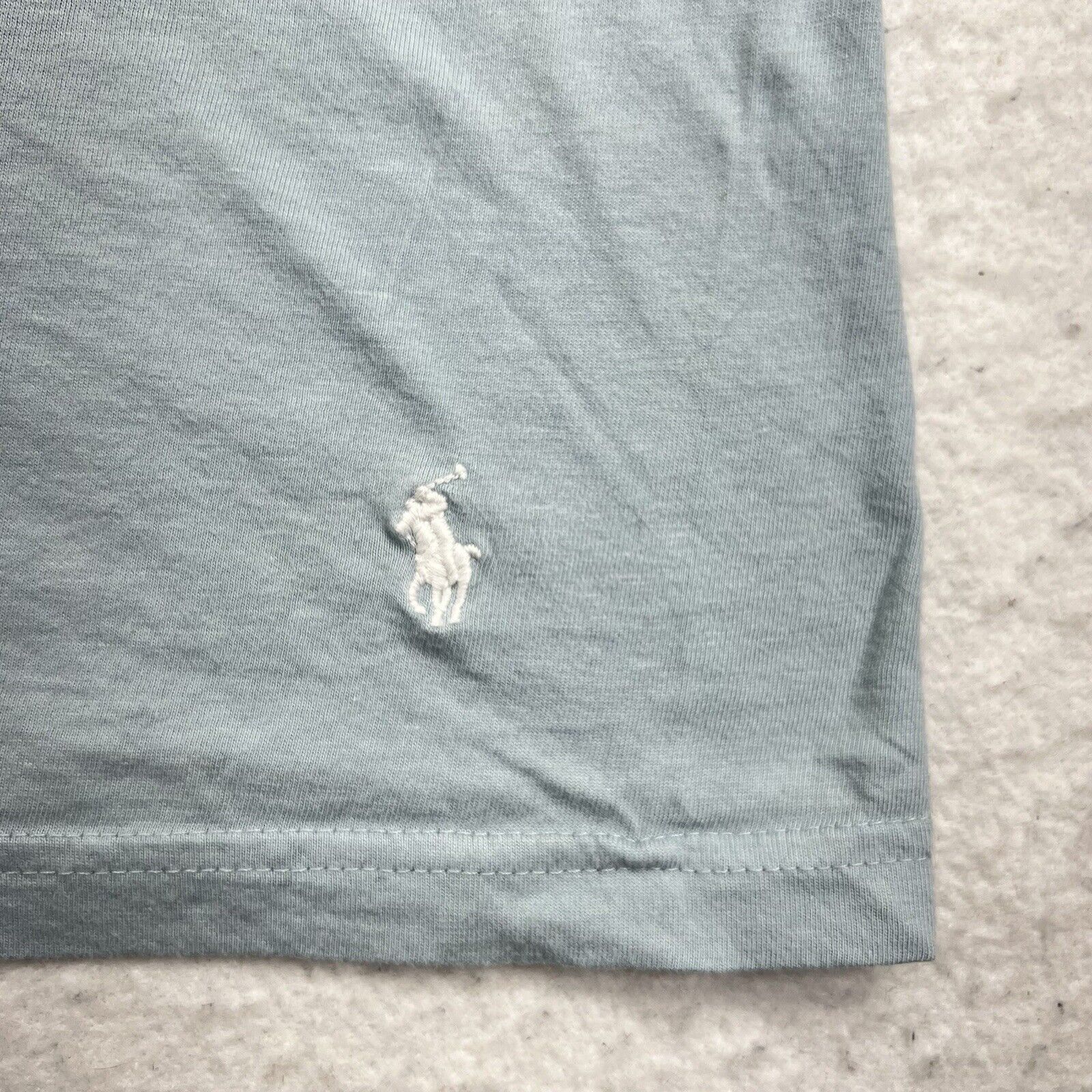 Polo Ralph Lauren Polo Ralph Lauren Large Light Blue T Shirt White Pony Logo Size US L / EU 52-54 / 3 - 7 Thumbnail