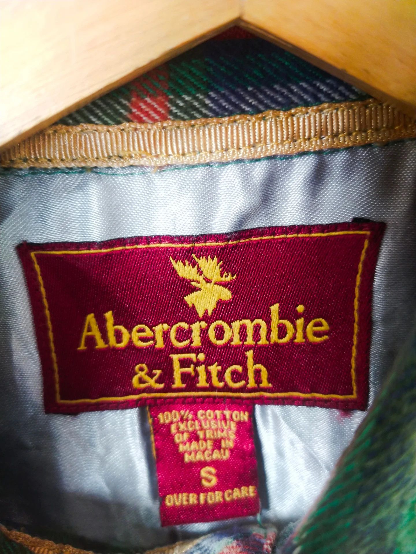 Abercrombie & Fitch Vintage Abercrombie and Fitch Green Large Plaid Flanel Shirt Size US S / EU 44-46 / 1 - 4 Thumbnail