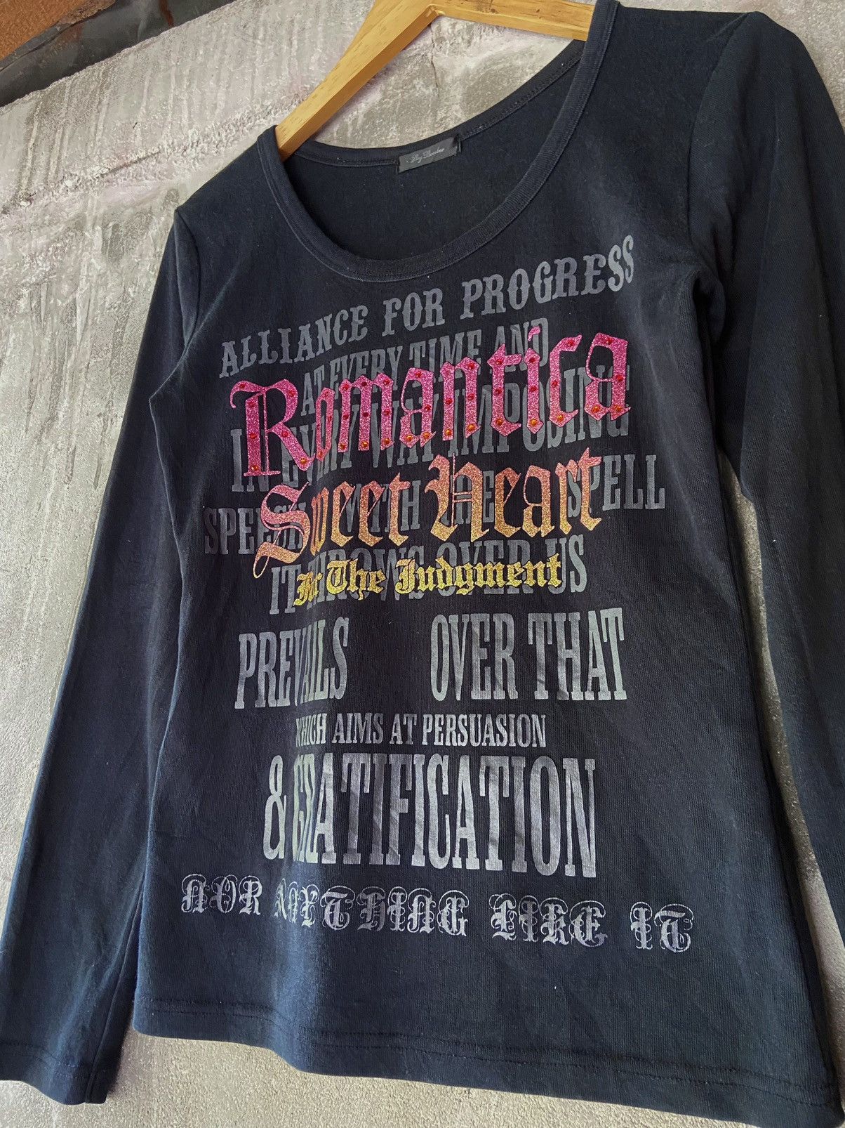 Hysteric Glamour ROMANTICA SWEET HEART FOR THE JUDGMENT LONG SLEEVE Size US S / EU 44-46 / 1 - 2 Thumbnail