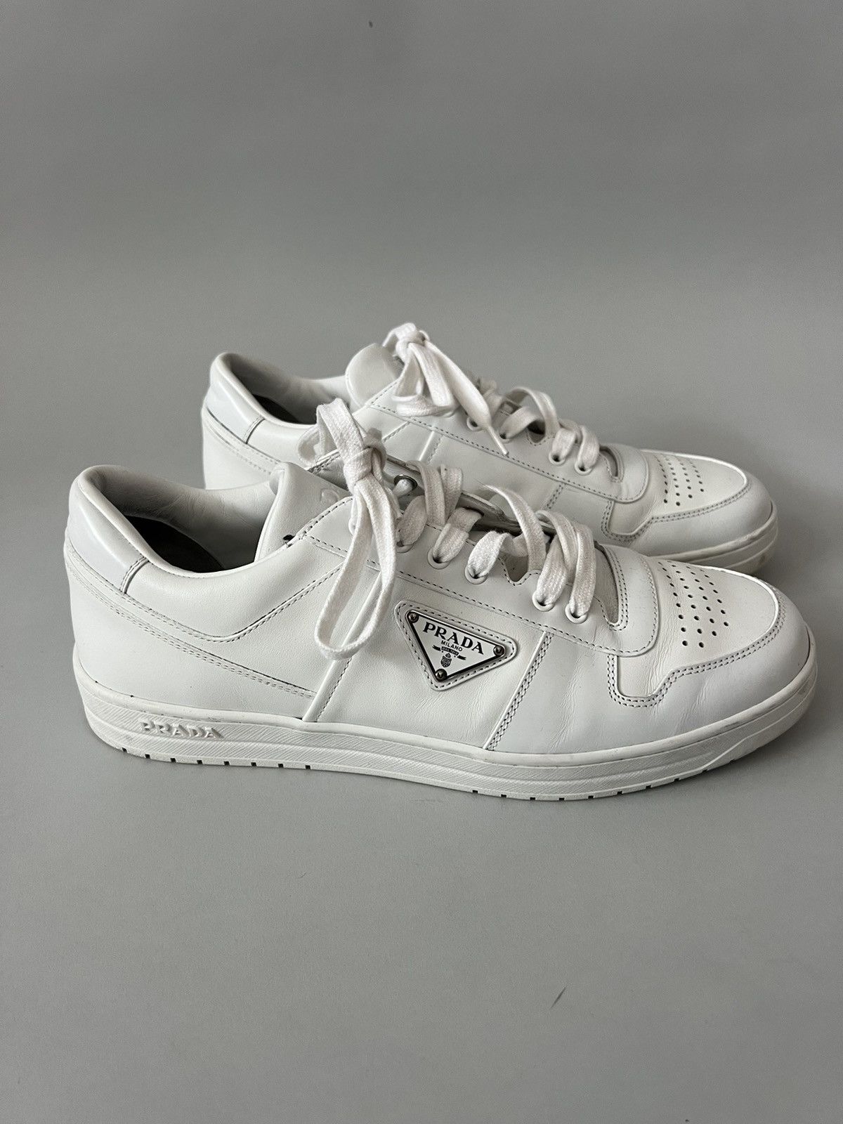 Prada Prada Downtown Leather Sneakers Size US 10 / EU 43 - 5 Thumbnail