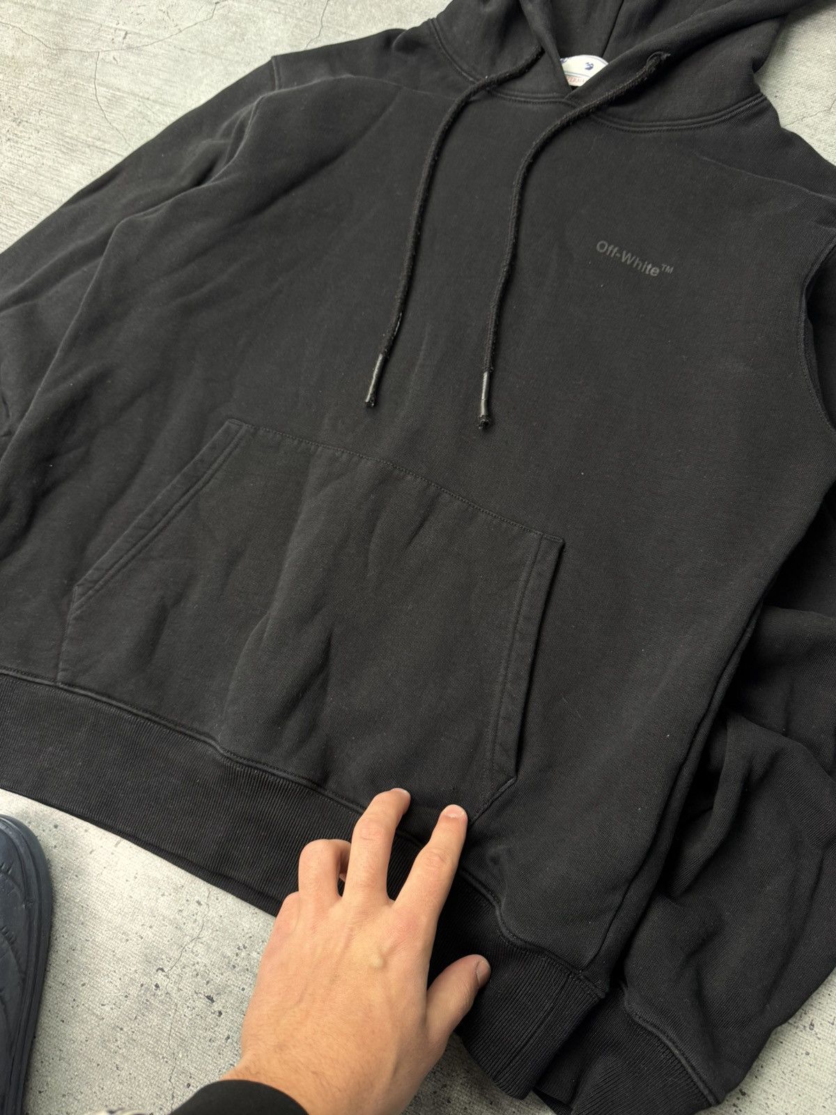 Off-White Black Off-White Over Sized Hoodie Size US S / EU 44-46 / 1 - 8 Thumbnail