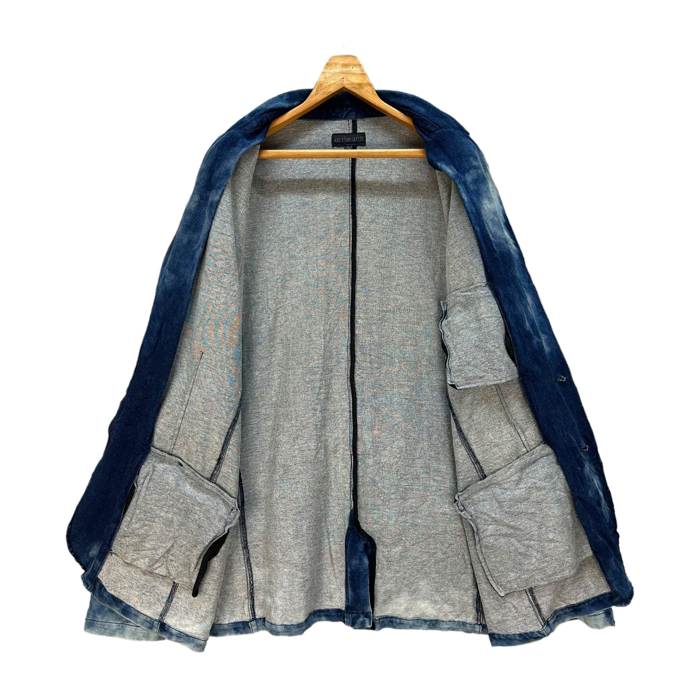 If Six Was Nine IN THE ATTIC Acid Wash Casual Jacket #A49-1140 Size US XXL / EU 58 / 5 - 6 Thumbnail