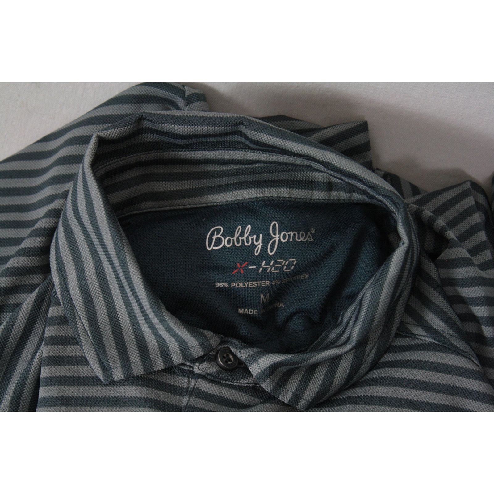 Bobby Jones NWT Bobby Jones X-H2O Performance Striped Gray Polo Shirt Size US M / EU 48-50 / 2 - 6 Thumbnail