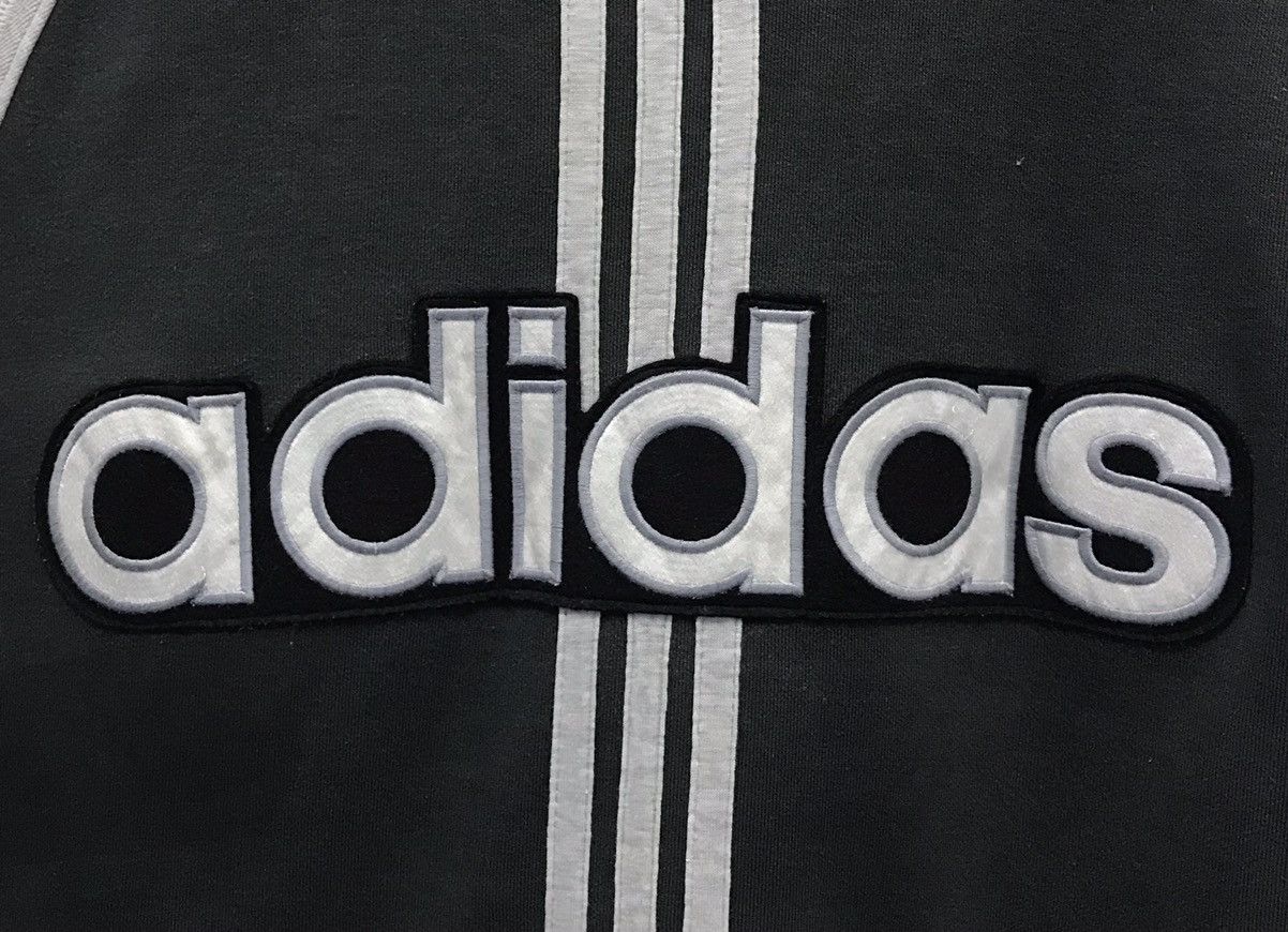 Adidas × Descente × Vintage Vintage Adidas Big Logo Sweatshirt Size US L / EU 52-54 / 3 - 5 Thumbnail