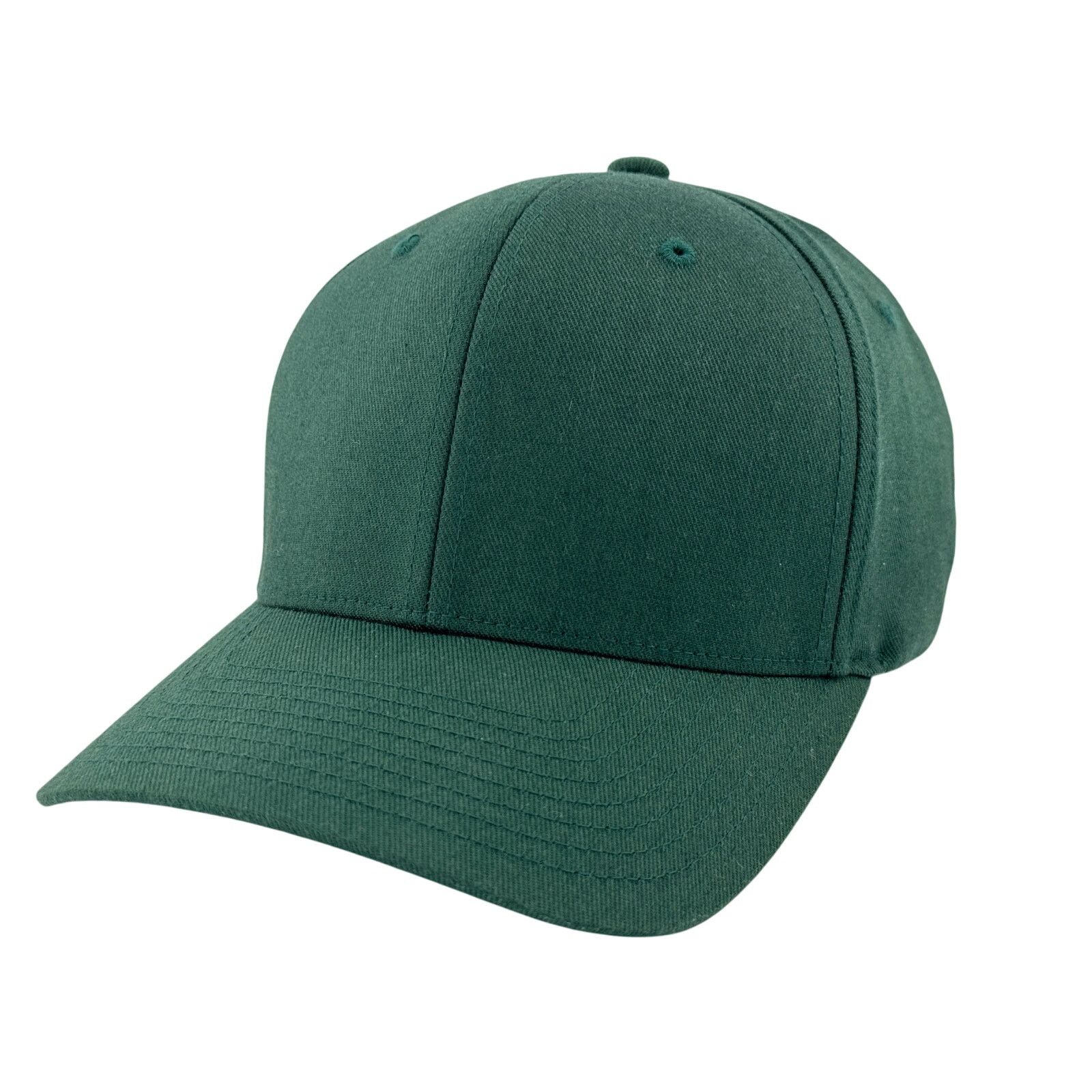 Lids Blank Green Baseball Hat - Custom Lids Flex Fit Home Run Cap Size ONE SIZE - 1 Thumbnail