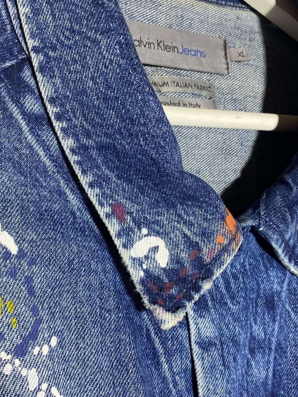 Calvin Klein Calvin Klein Painted Denim Jacket Men’s Size US XL / EU 56 / 4 - 16 Thumbnail