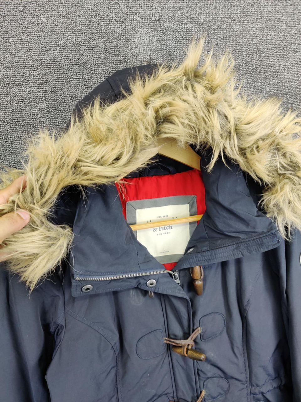 Abercrombie & Fitch Vintage Abercrombie & Fitch Fur Bomber Jacket Size US L / EU 52-54 / 3 - 3 Thumbnail