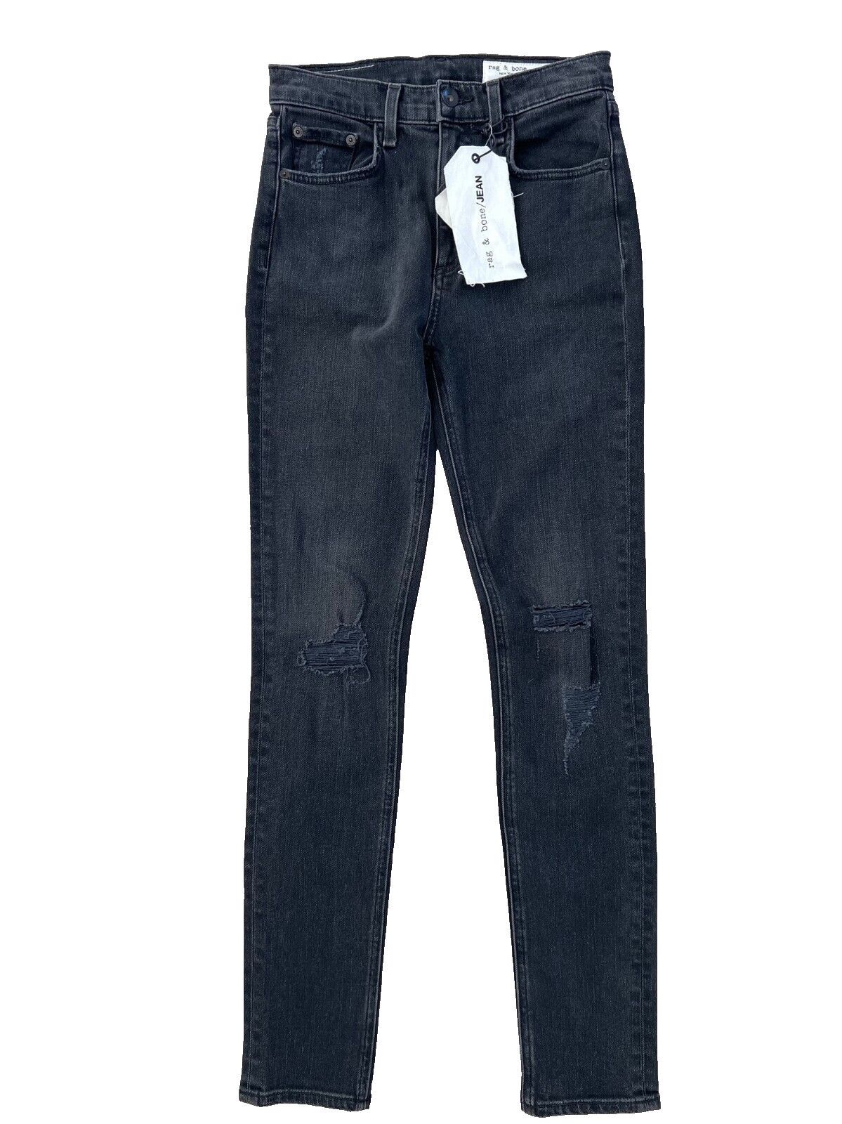 Rag & Bone Rag & Bone Distressed Ankle Skinny Jeans Rock With Holes 24 Size 24" / US 00 / IT 34 - 4 Thumbnail