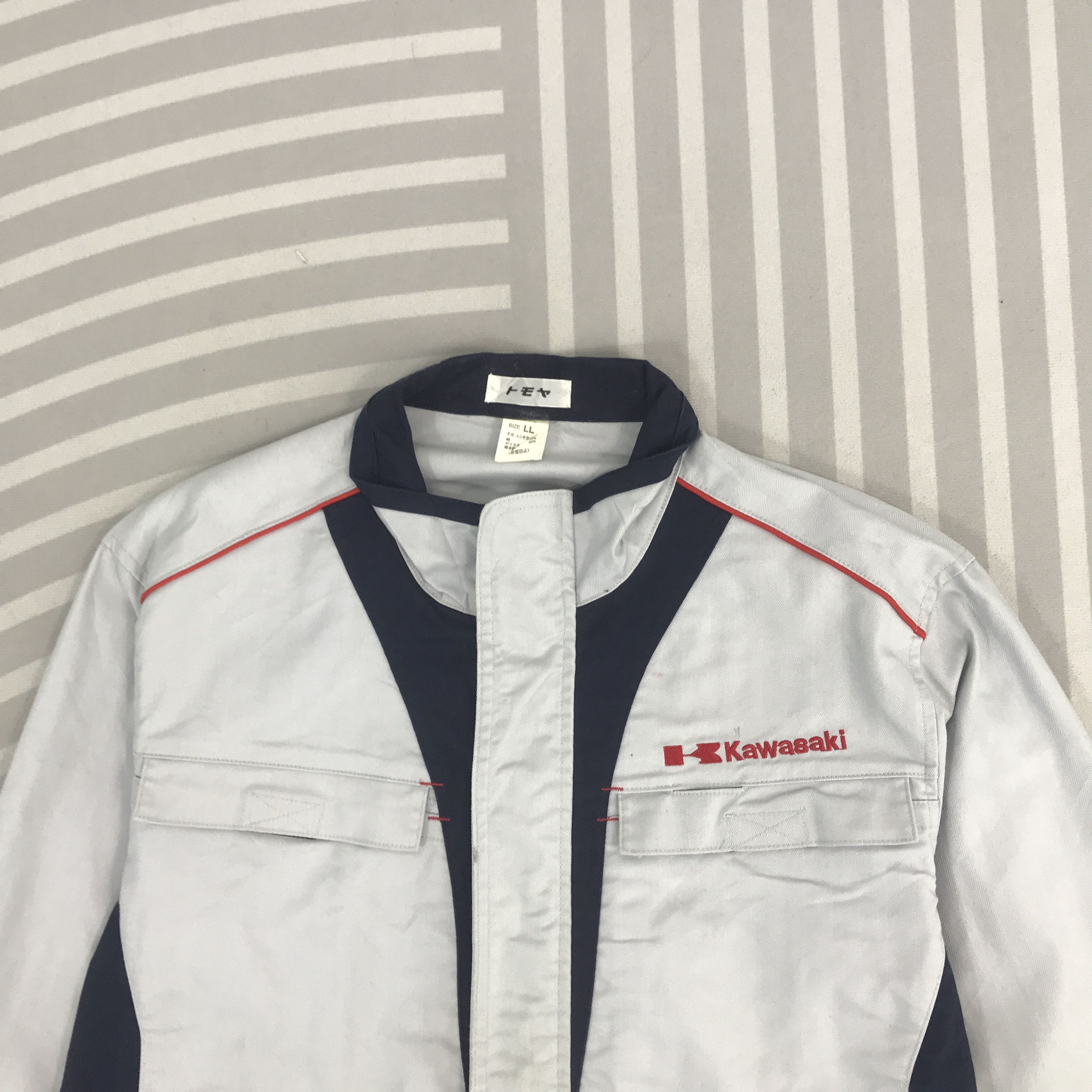 Japanese Brand × Vintage Vintage Kawasaki Racing japan uniform Jacket Size US L / EU 52-54 / 3 - 2 Thumbnail