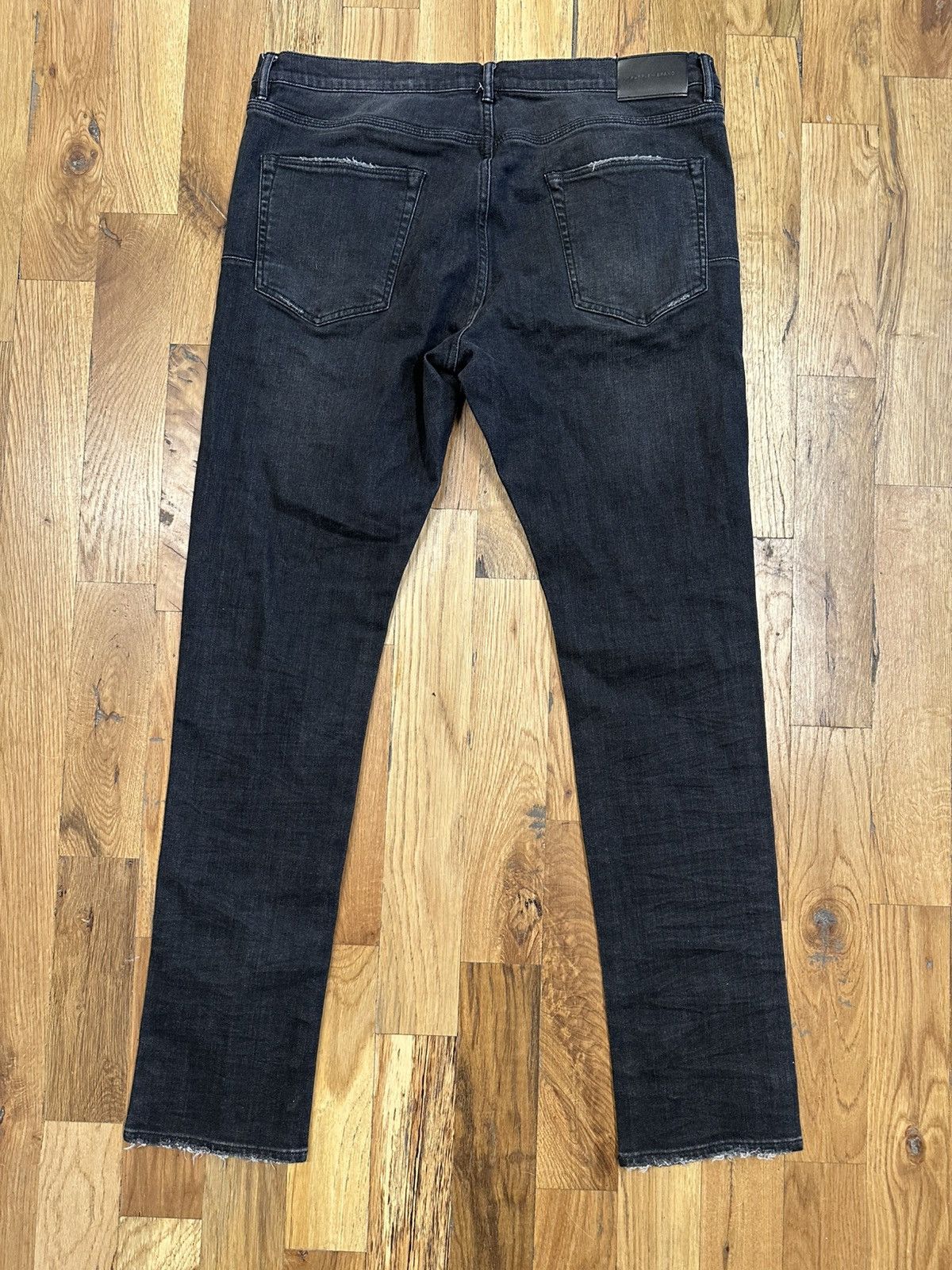Purple Brand Purple Brand Knee Rip Faded Black Denim Jeans Size 36 Size US 36 / EU 52 - 2 Thumbnail