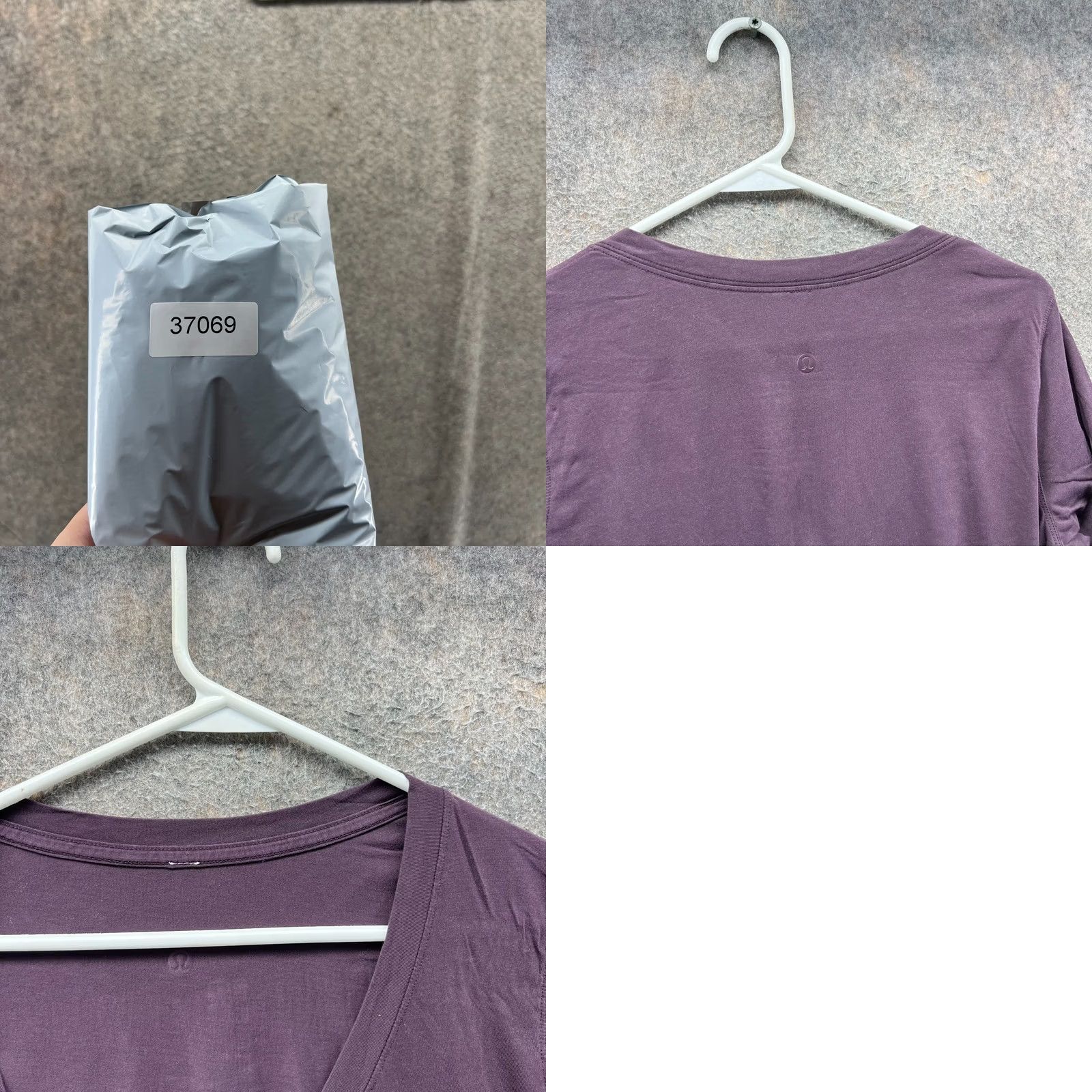 Lululemon Lululemon Shirt Womens 8 Purple Deep V Tee Short Sleeve Cotton Stretch T-Shirt Activewear Womens 8 Purple Vintage? No Size M / US 6-8 / IT 42-44 - 8 Thumbnail