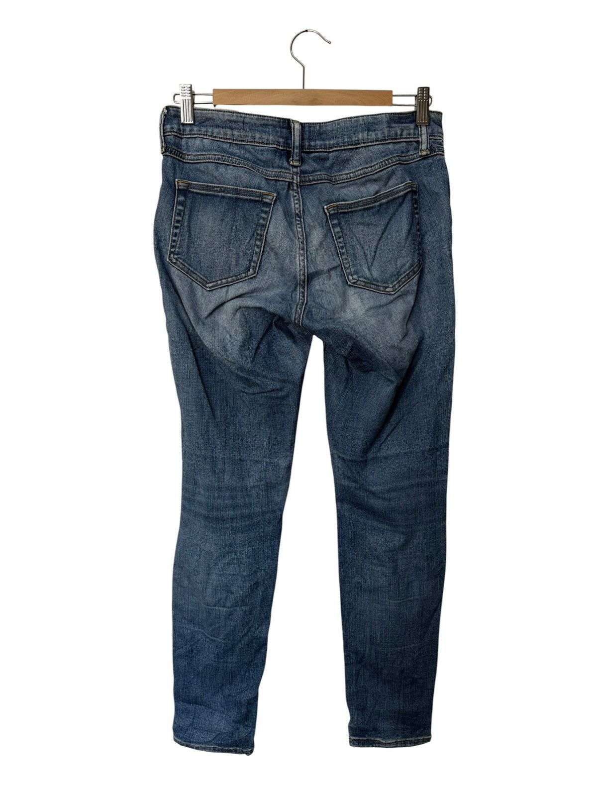 Japanese Brand Vintage American Holic Jeans Distressed Skinny Denim Pants Size 29" - 4 Thumbnail