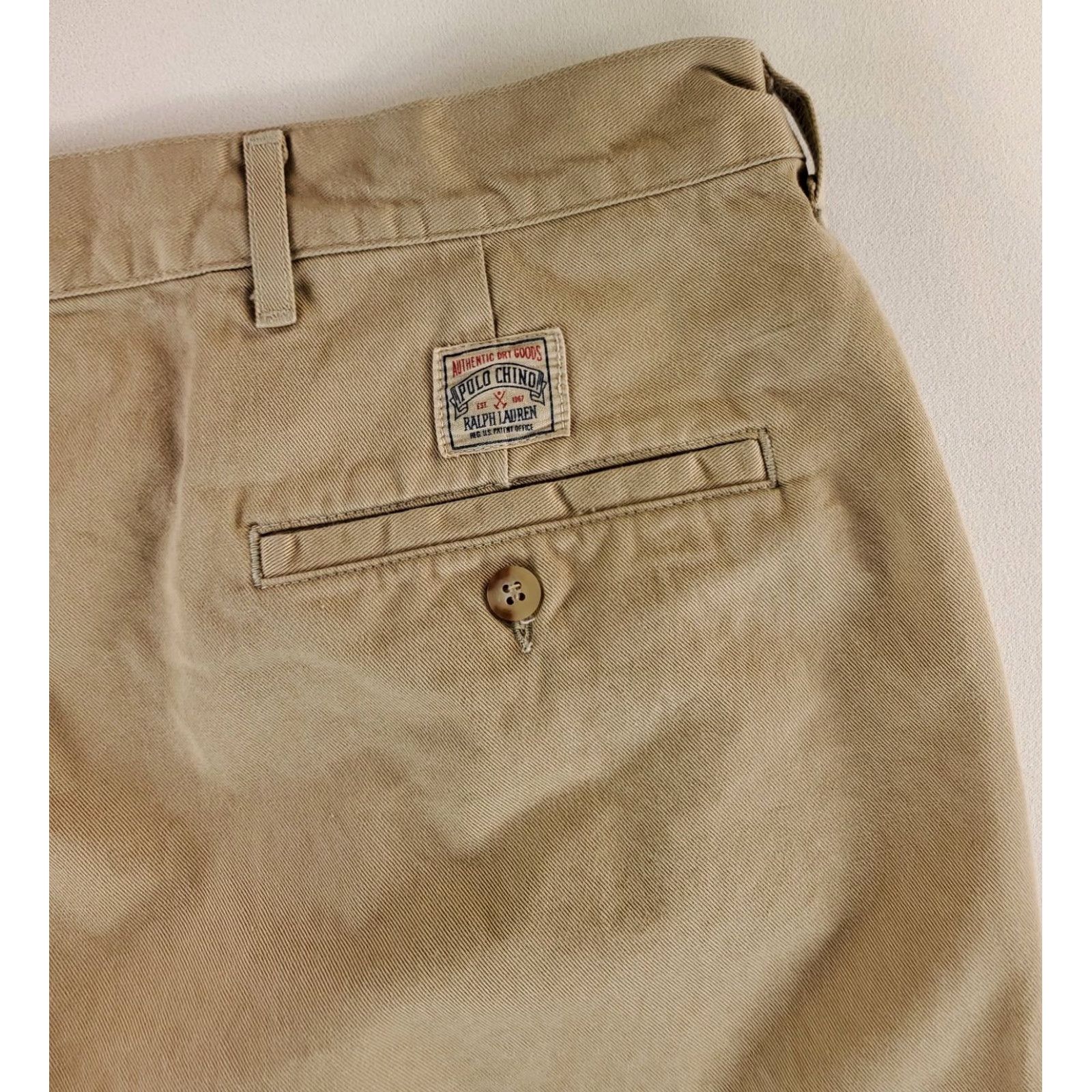 Polo Ralph Lauren VINTAGE Polo Ralph Lauren Pants Khaki VTG 90s Tan Brown Pleated Mens 42x30 Beige 30 Inseam Mens Size US XL / EU 56 / 4 - 2 Thumbnail