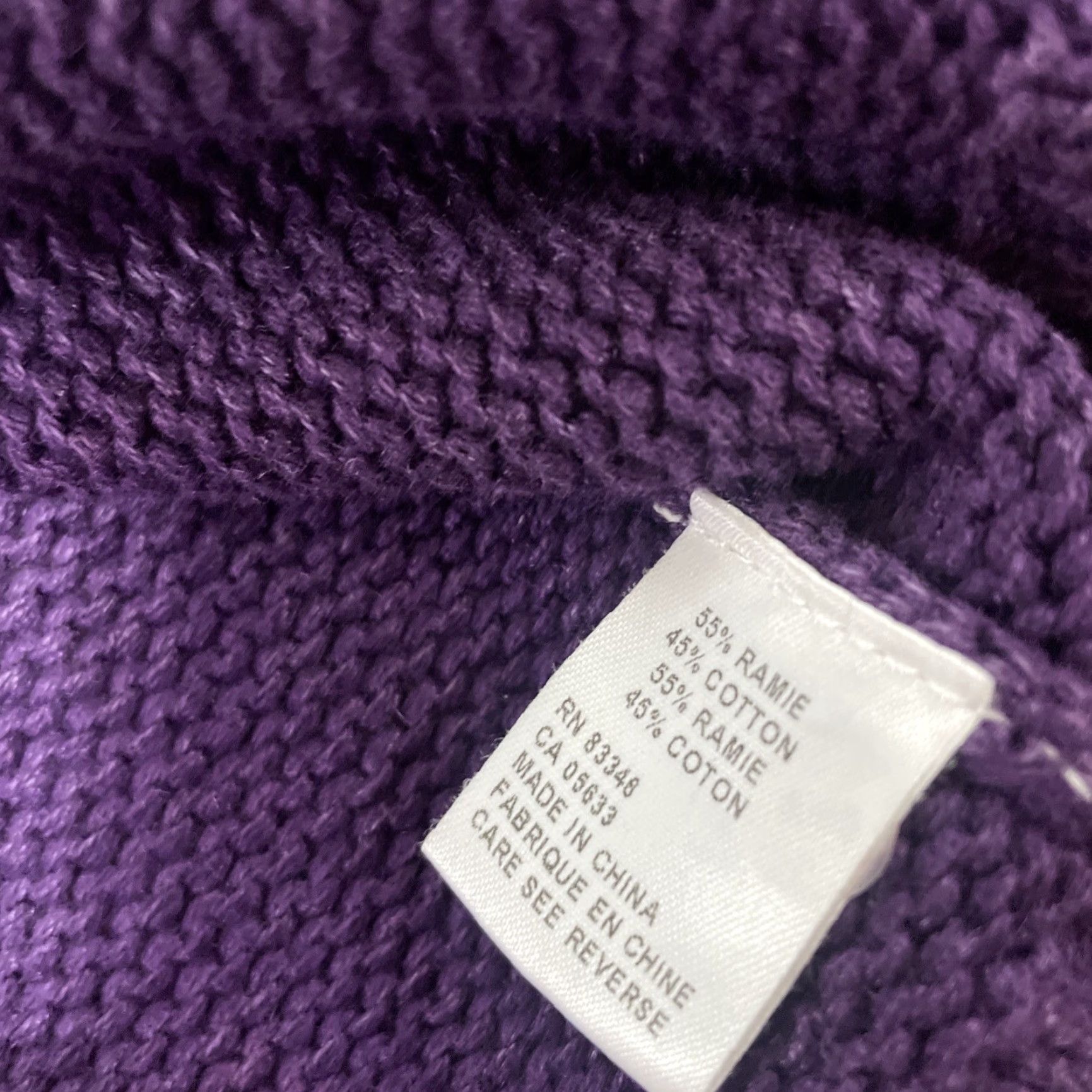 Vintage VINTAGE PBJ Blues Hoodie Cardigan Women S Knit Duster Purple Y2k Boho Long Line Crochet Wood Clasp Adjustable Boutique Sweater Size S / US 4 / IT 40 - 7 Thumbnail