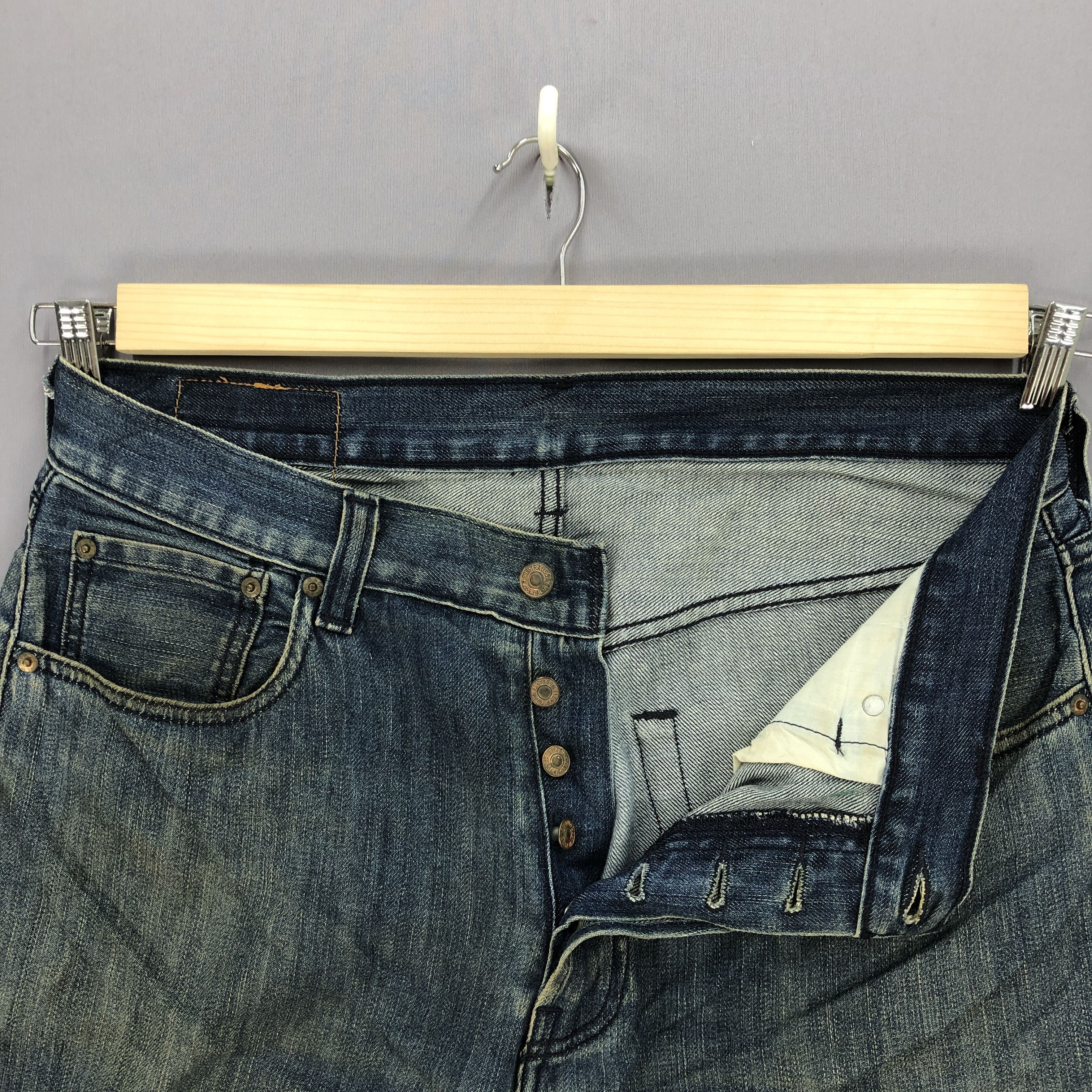 Levi's Vintage 90's Levis 501 Faded Jeans Levi's Stone Wash Denim Size US 34 / EU 50 - 5 Thumbnail