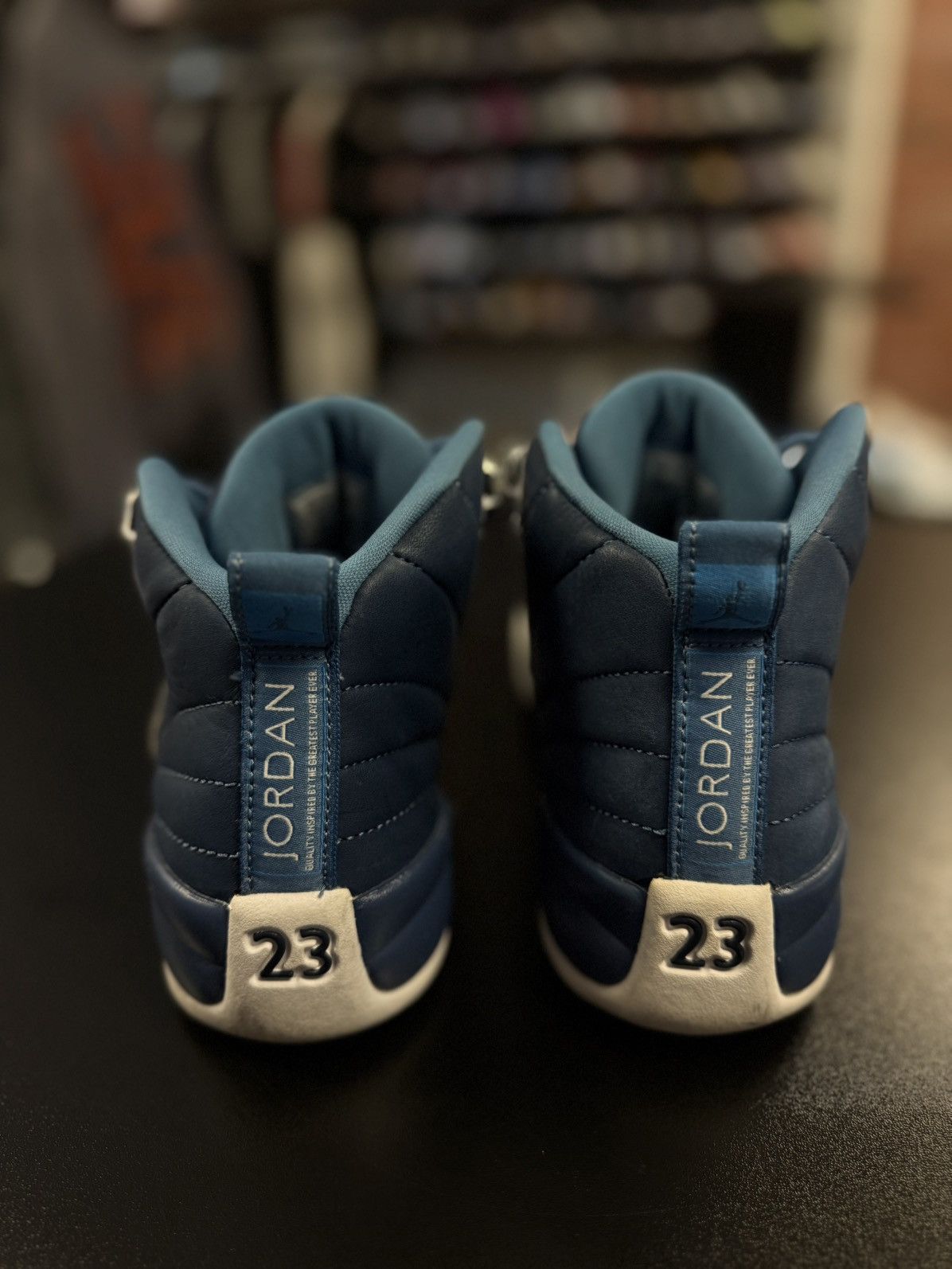 Jordan Brand × Nike Jordan 12 Blue Indigo Size 6Y/7.5W Pre Owned Size US 6 / EU 39 - 5 Thumbnail