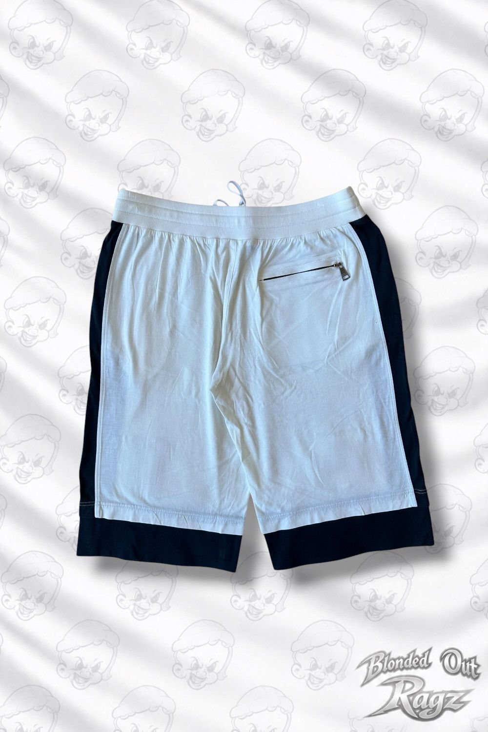 Dolce & Gabbana Dolce & Gabanna 11 Tape Shorts White/Navy Size US 30 / EU 46 - 2 Thumbnail