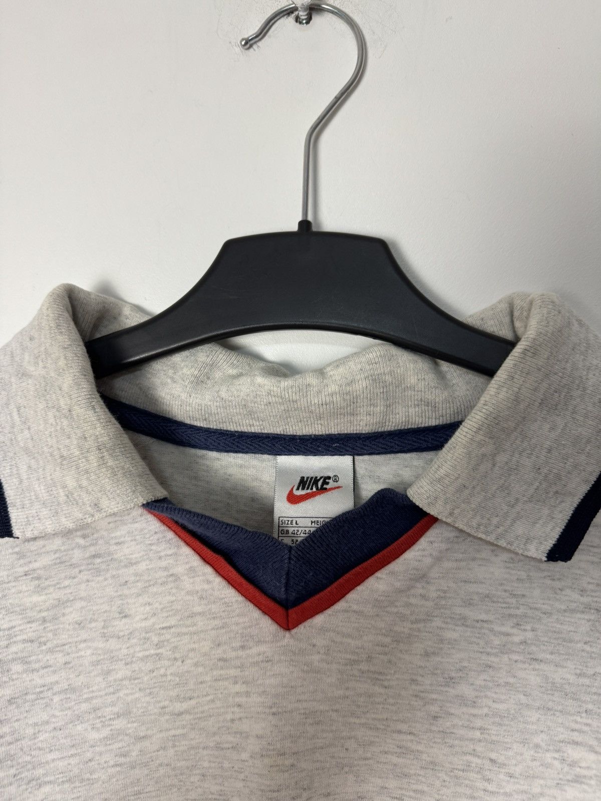 Nike Vintage 90s Nike Swoosh Logo Crewneck Sweatshirt Y2K Size US L / EU 52-54 / 3 - 6 Thumbnail