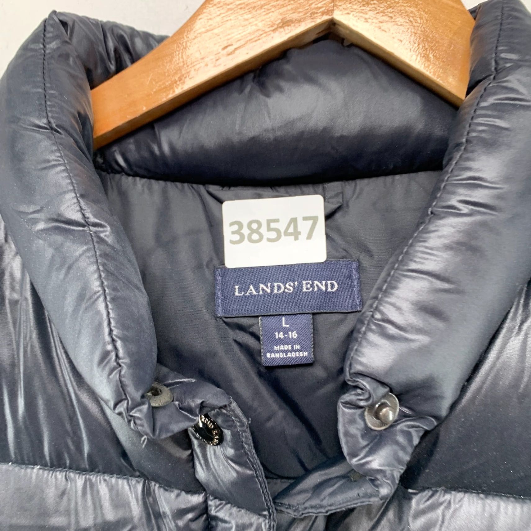Lands' End Lands End Down Puffer Vest Jacket Womens Large Black Sleeveless 14-16 Nylon Softshell Down 23x25 Jacket Size L / US 10 / IT 46 - 7 Thumbnail