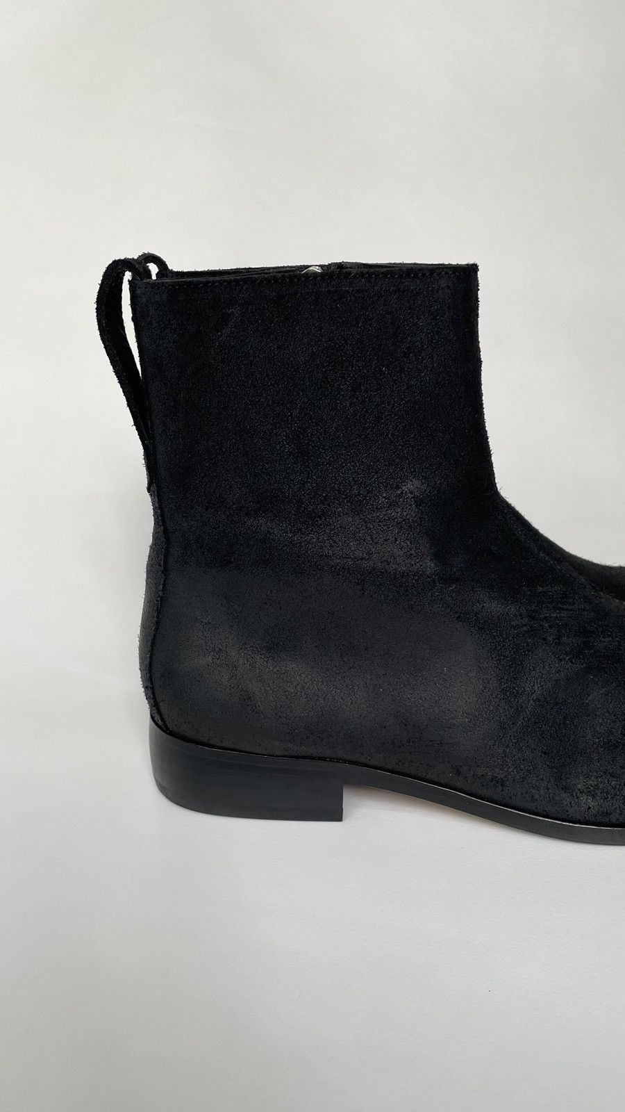 Our Legacy Waxed Suede ‘Michaelis’ Square Toe Boots Size US 13 / EU 46 - 7 Thumbnail
