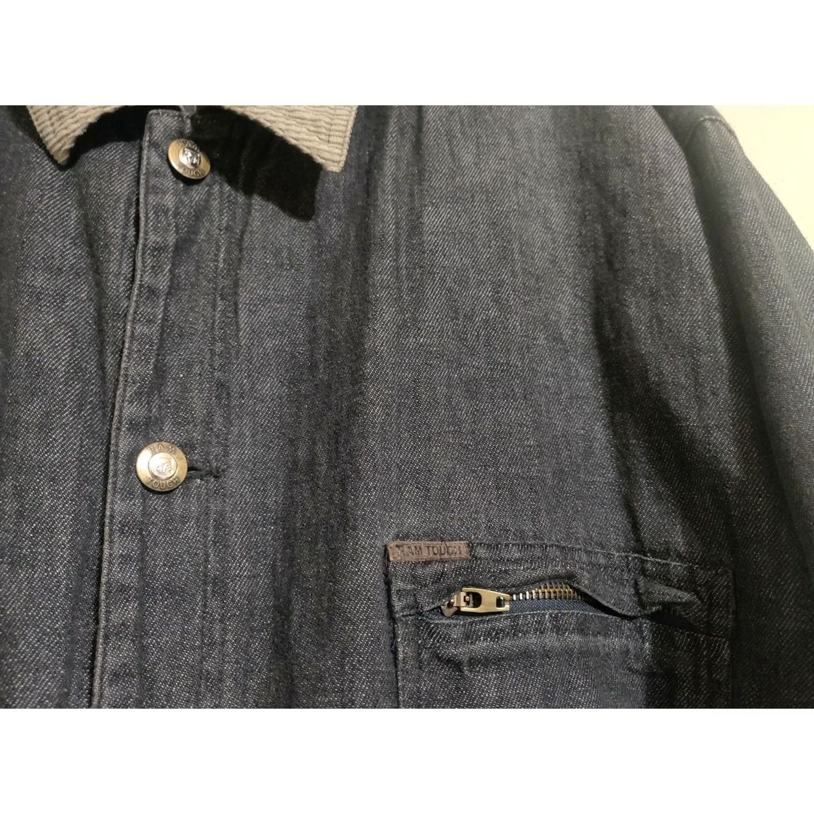 Denime VINTAGE Dodge Ram Tough Trucks Button Denim Chore Barn Coat Jacket Black Men's XL Size US XL / EU 56 / 4 - 3 Thumbnail