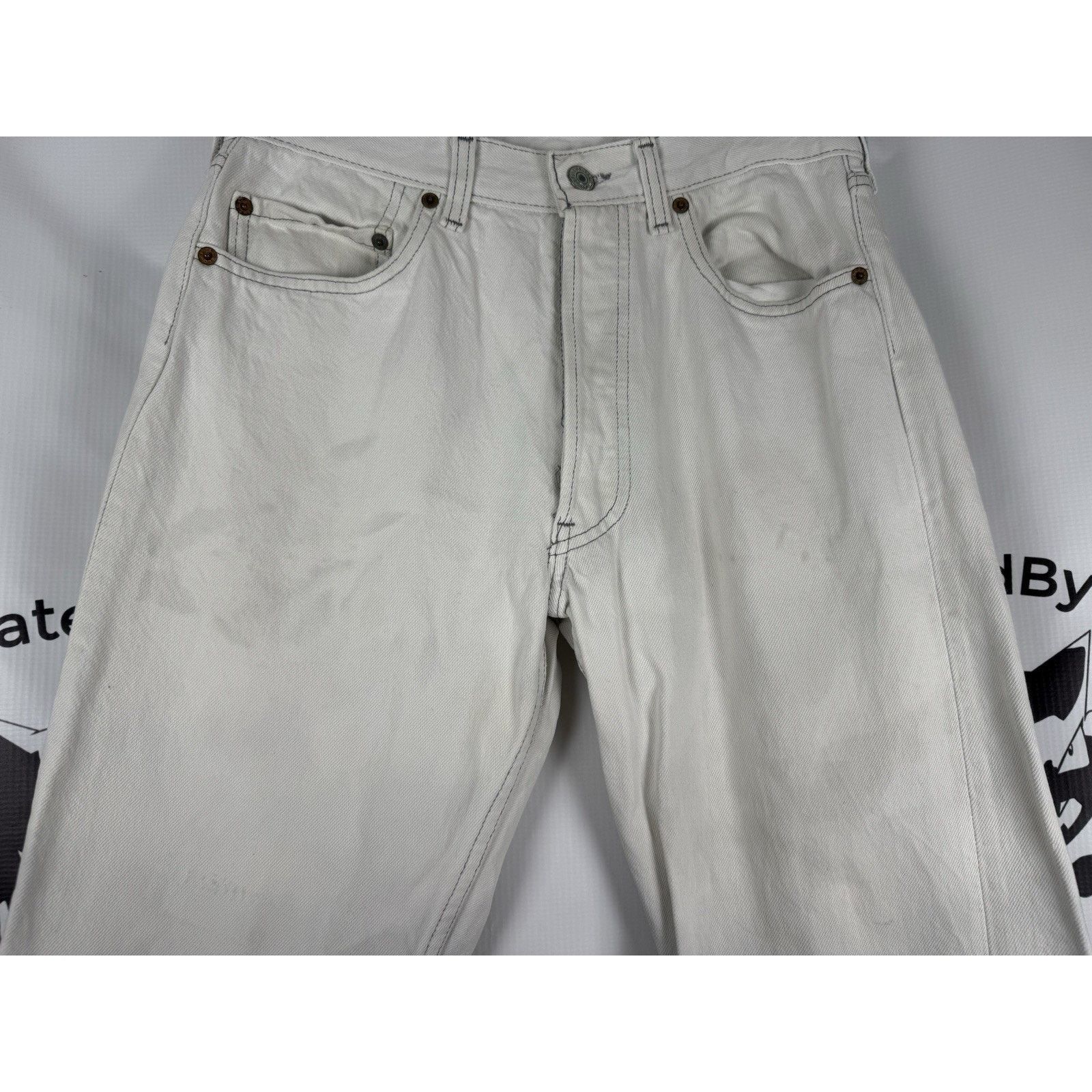 Levi's Vintage 80s Levi 501 Jeans White 30x30 | 29.5/29.5 Size US 30 / EU 46 - 7 Thumbnail