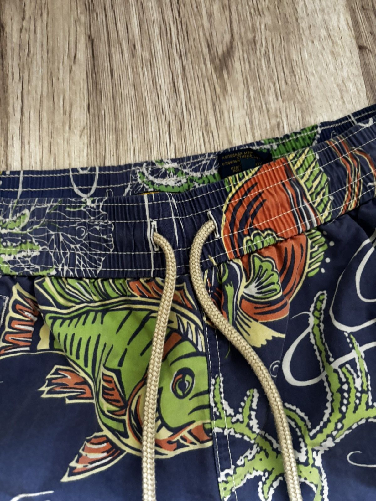 Polo Ralph Lauren Polo Ralph Lauren Blue Fish Print Cargo Swimming Trunks Size US 34 / EU 50 - 7 Thumbnail