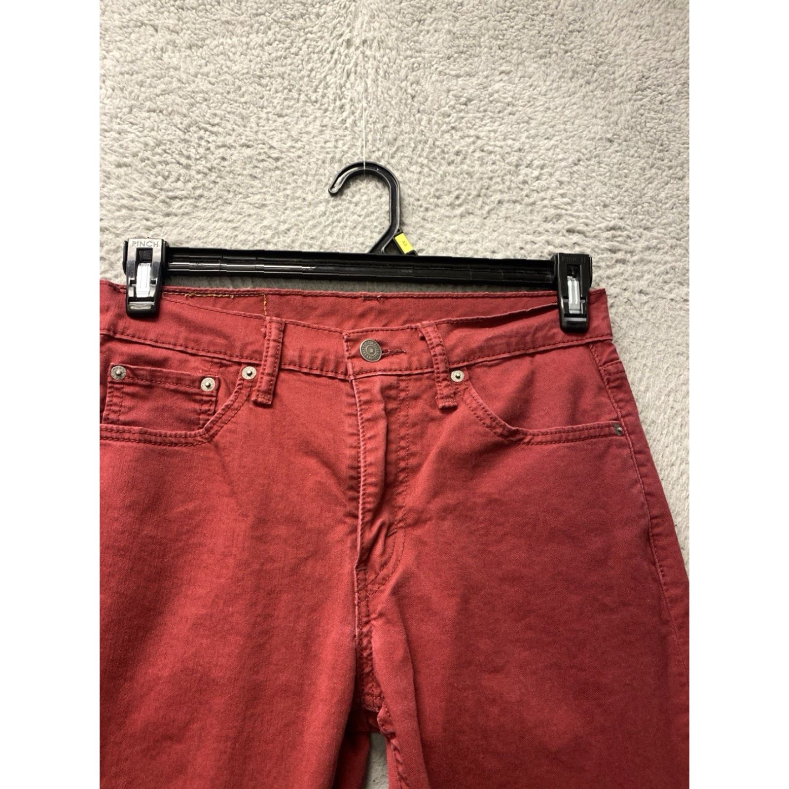 Levi's VINTAGE Levi's 512 Tapered Jeans Men’s Sz 29 Light Red Denim Slim Fit Classic Size US 29 - 2 Thumbnail