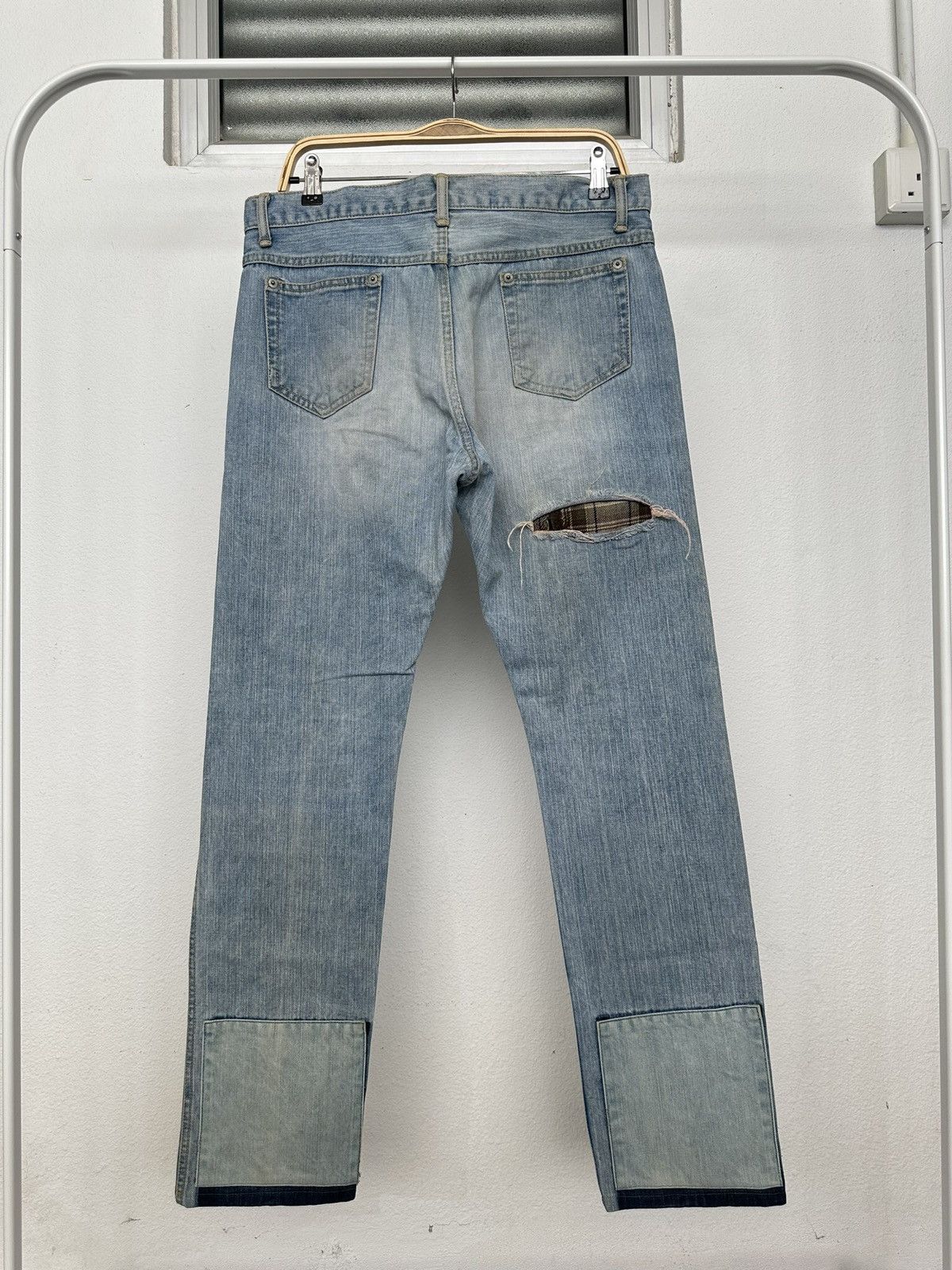 Japanese Brand 00's Rinn Fooun Purple by Takeshi Wakabashi rework jeans Size US 35 - 14 Thumbnail