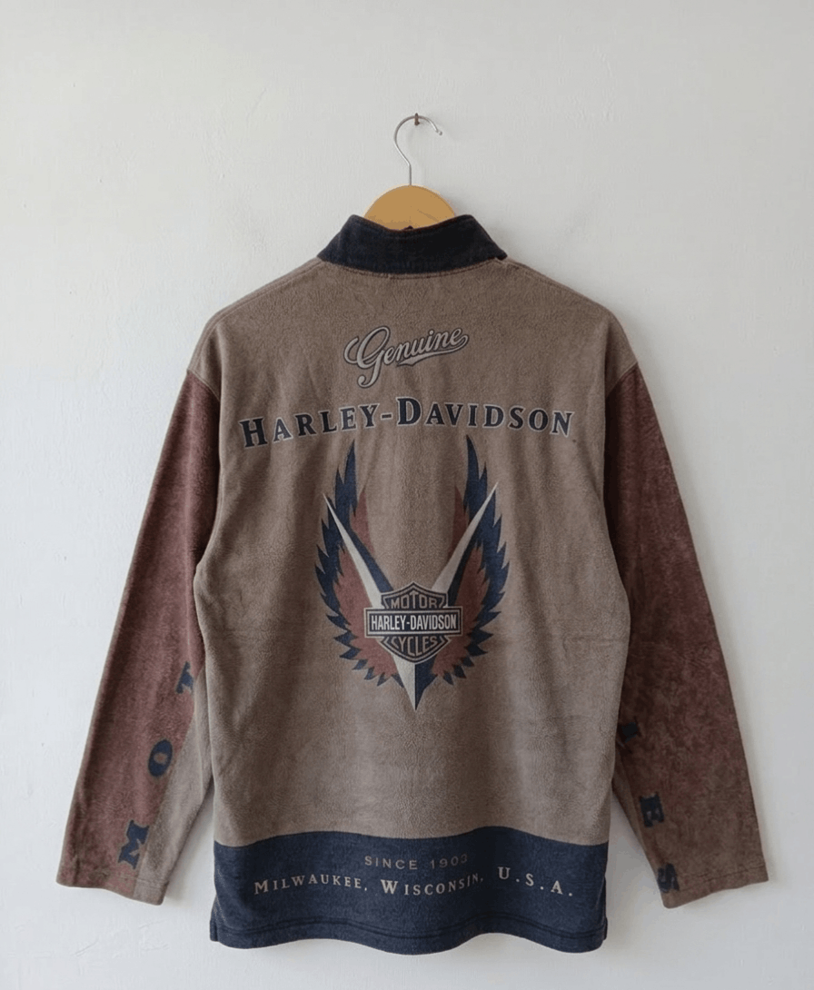 Harley Davidson Vintage halfzip harley davidson Size US L / EU 52-54 / 3 - 2 Thumbnail