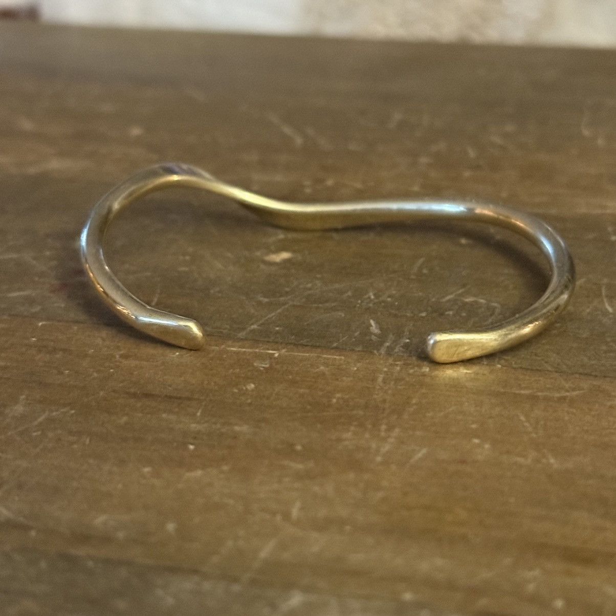 Other Brass wavy cuff bangle bracelet Size ONE SIZE - 6 Thumbnail