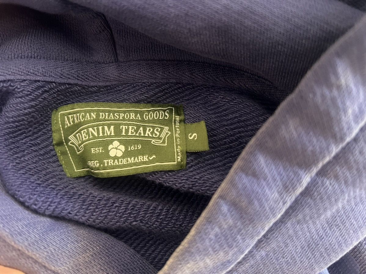 DENIM TEARS Denim Tear Mono Cotten Wreath Hoodie ‘Washed Blue’ Size US S / EU 44-46 / 1 - 8 Thumbnail